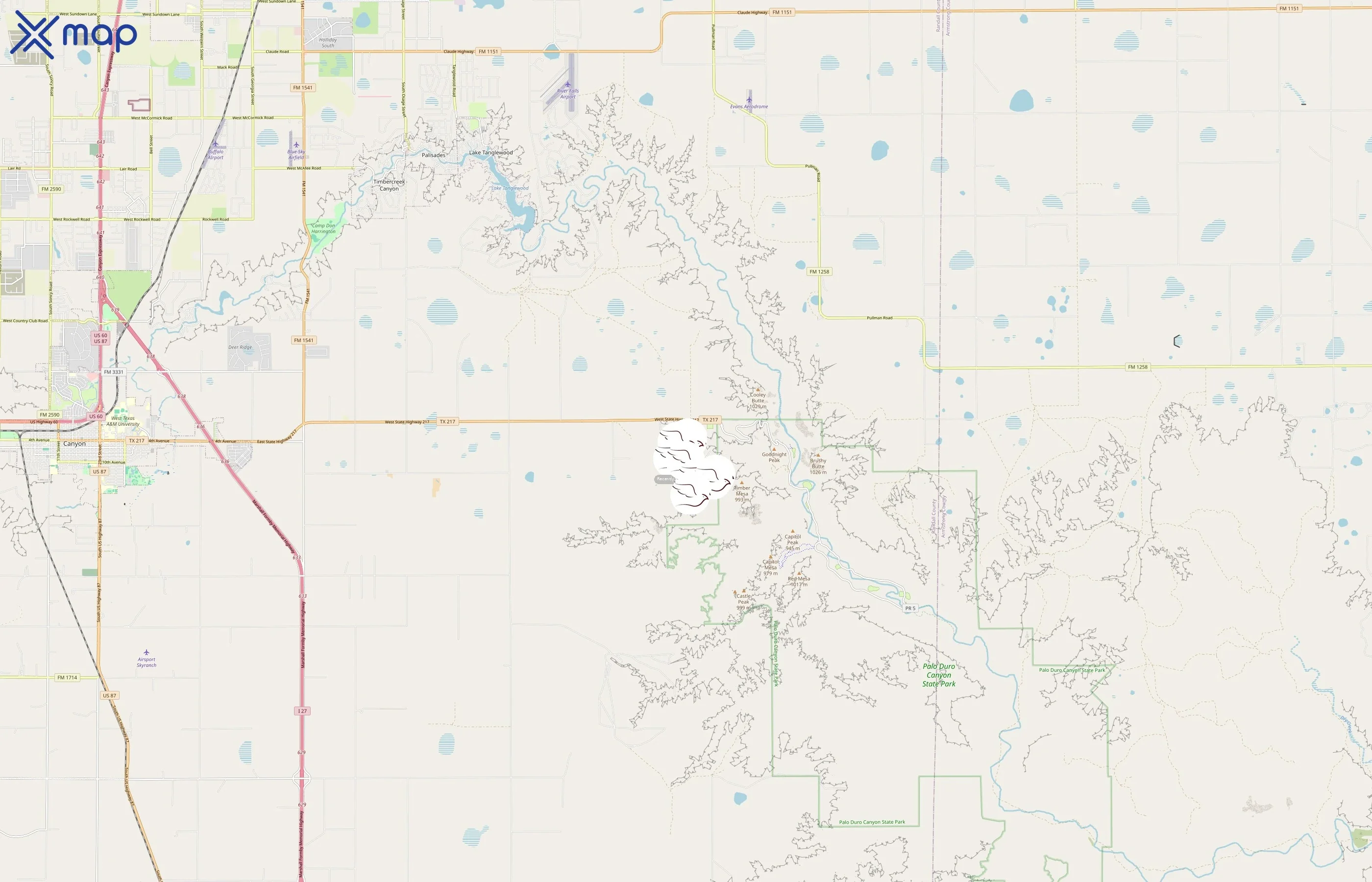 Doves Rest Cabins area coverage