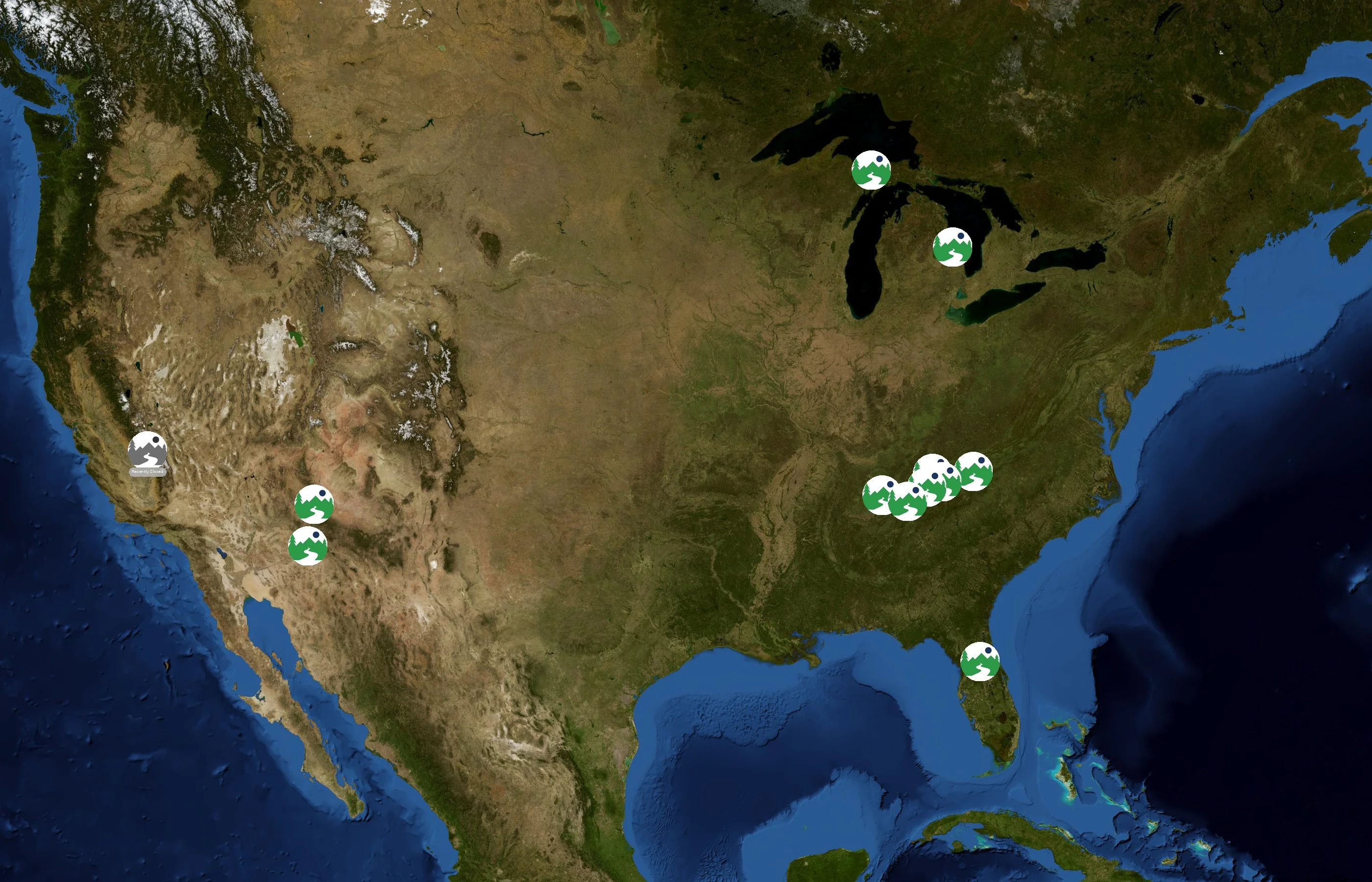 Vista Recreation state distribution
