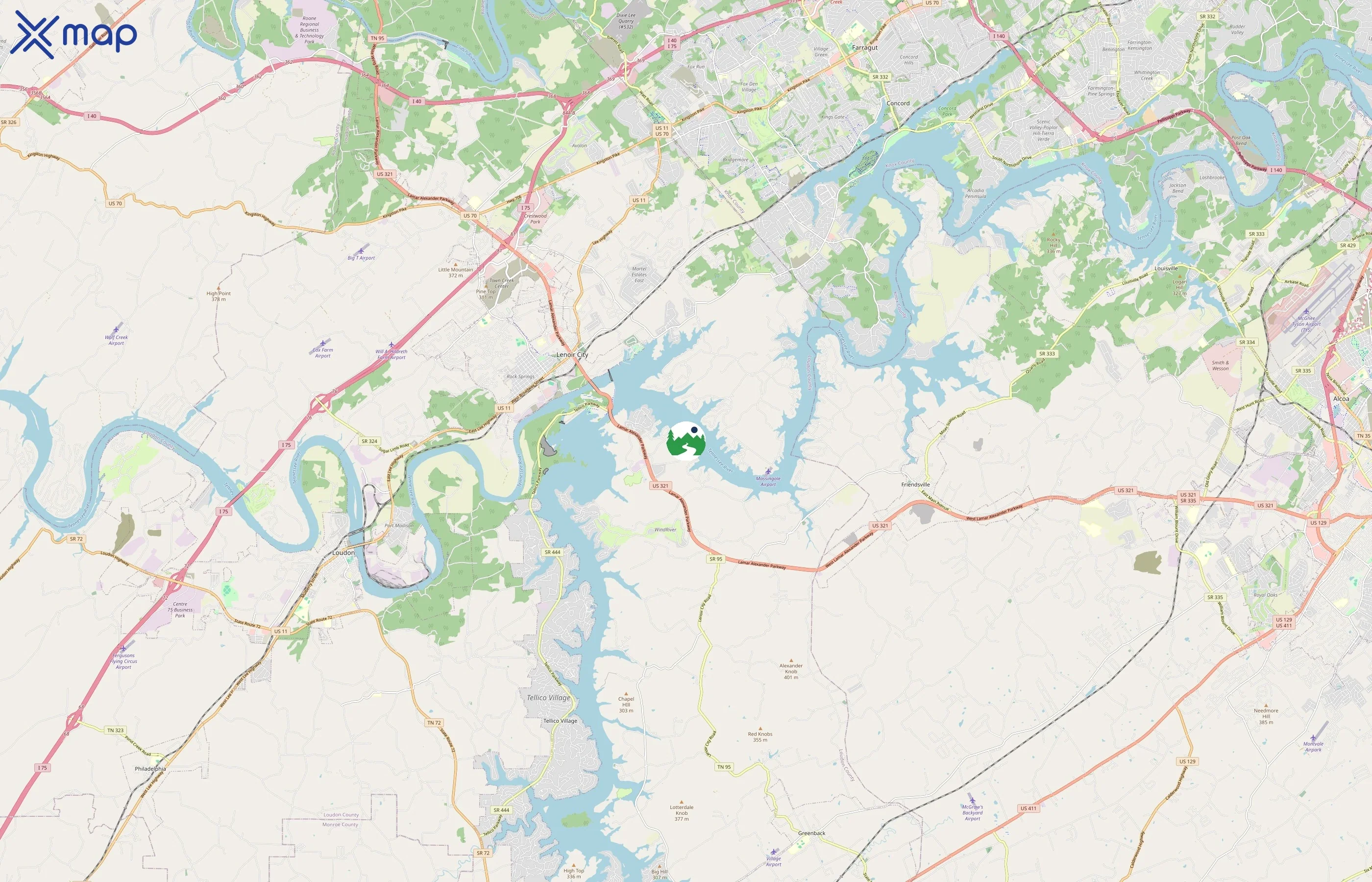 Vista Recreation area coverage