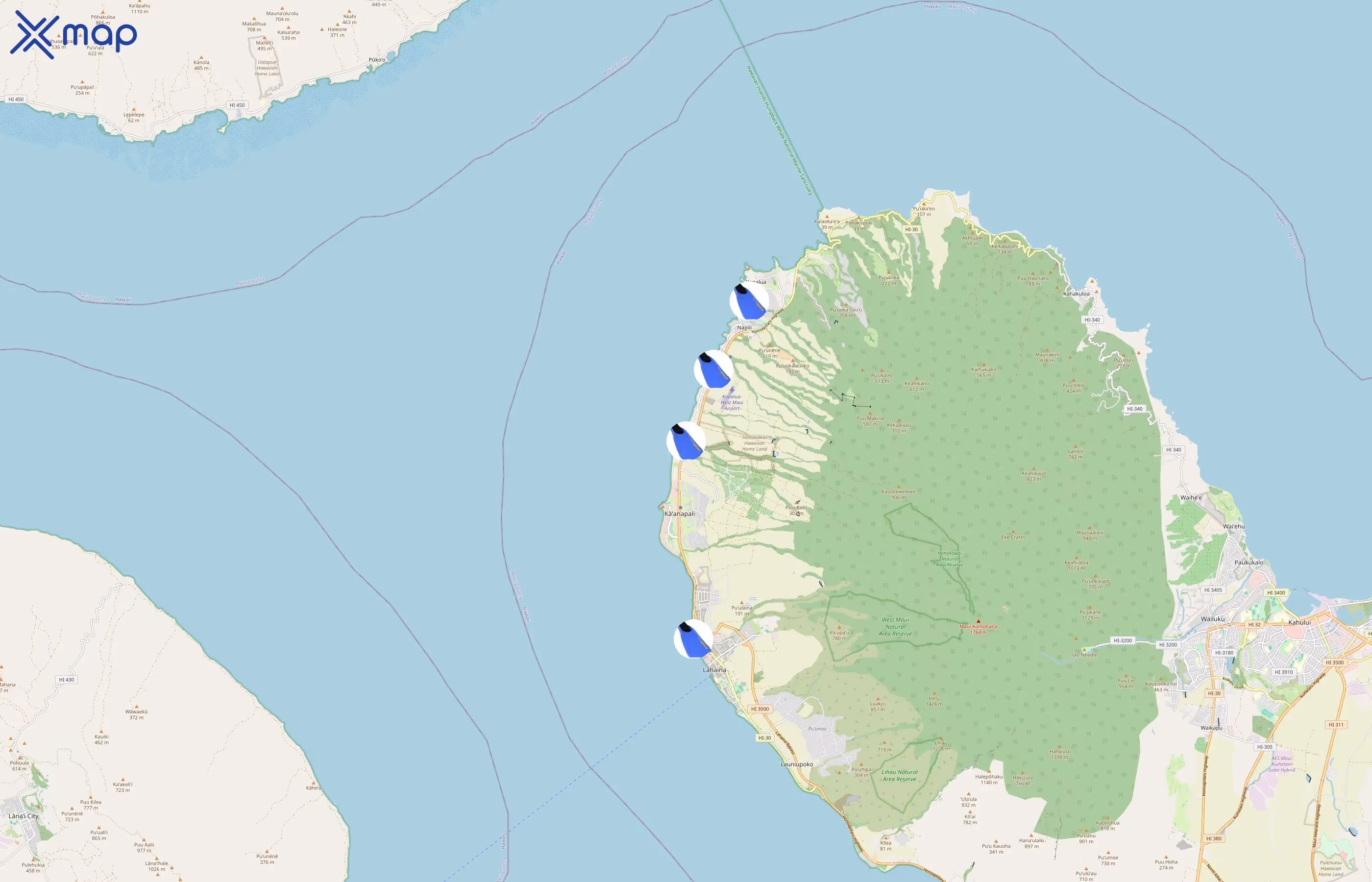 Snorkel Bob's area coverage