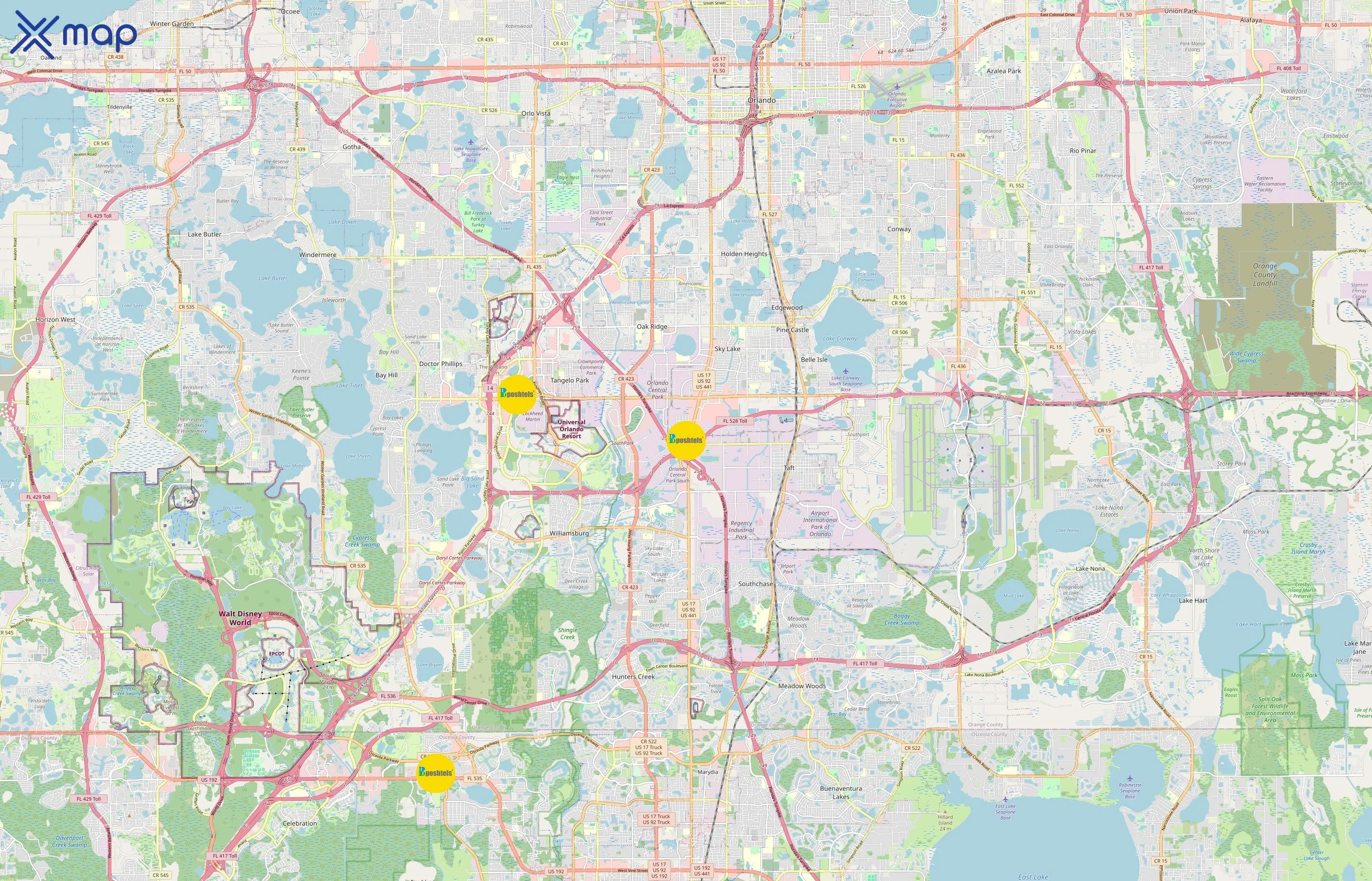 Bposhtels area coverage