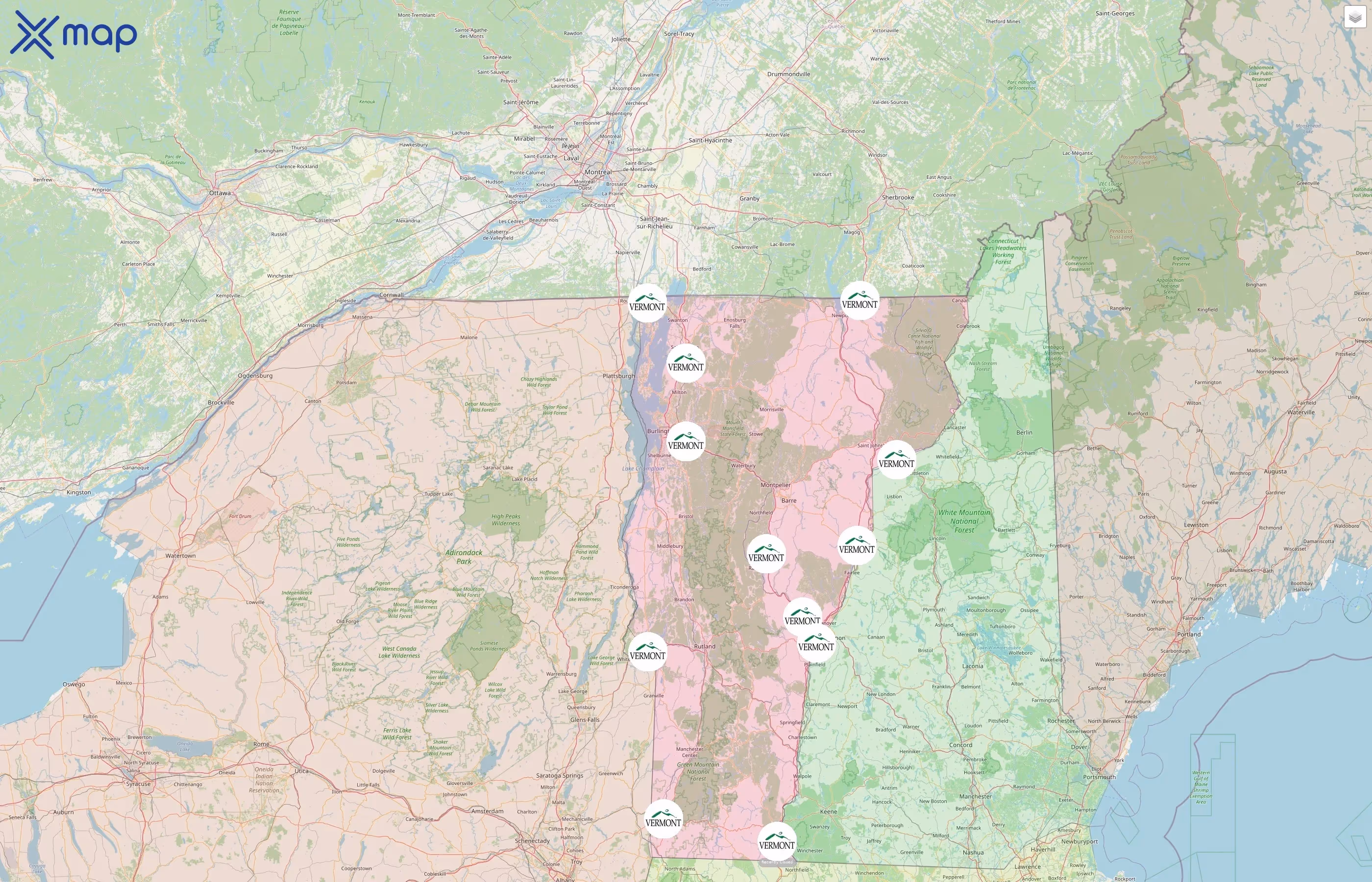Vermont Information Centers Division street hotspots