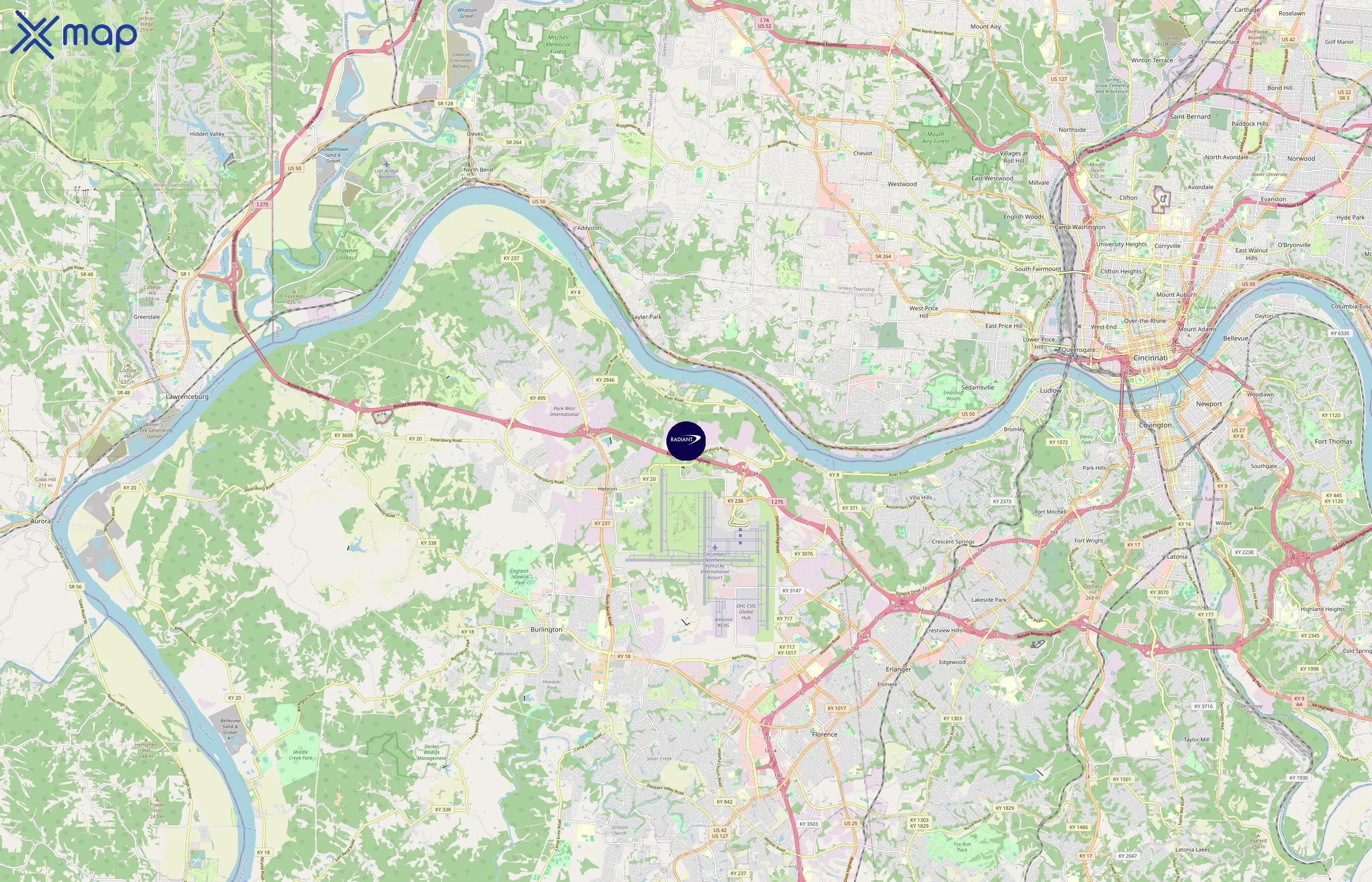 Service By Air area coverage