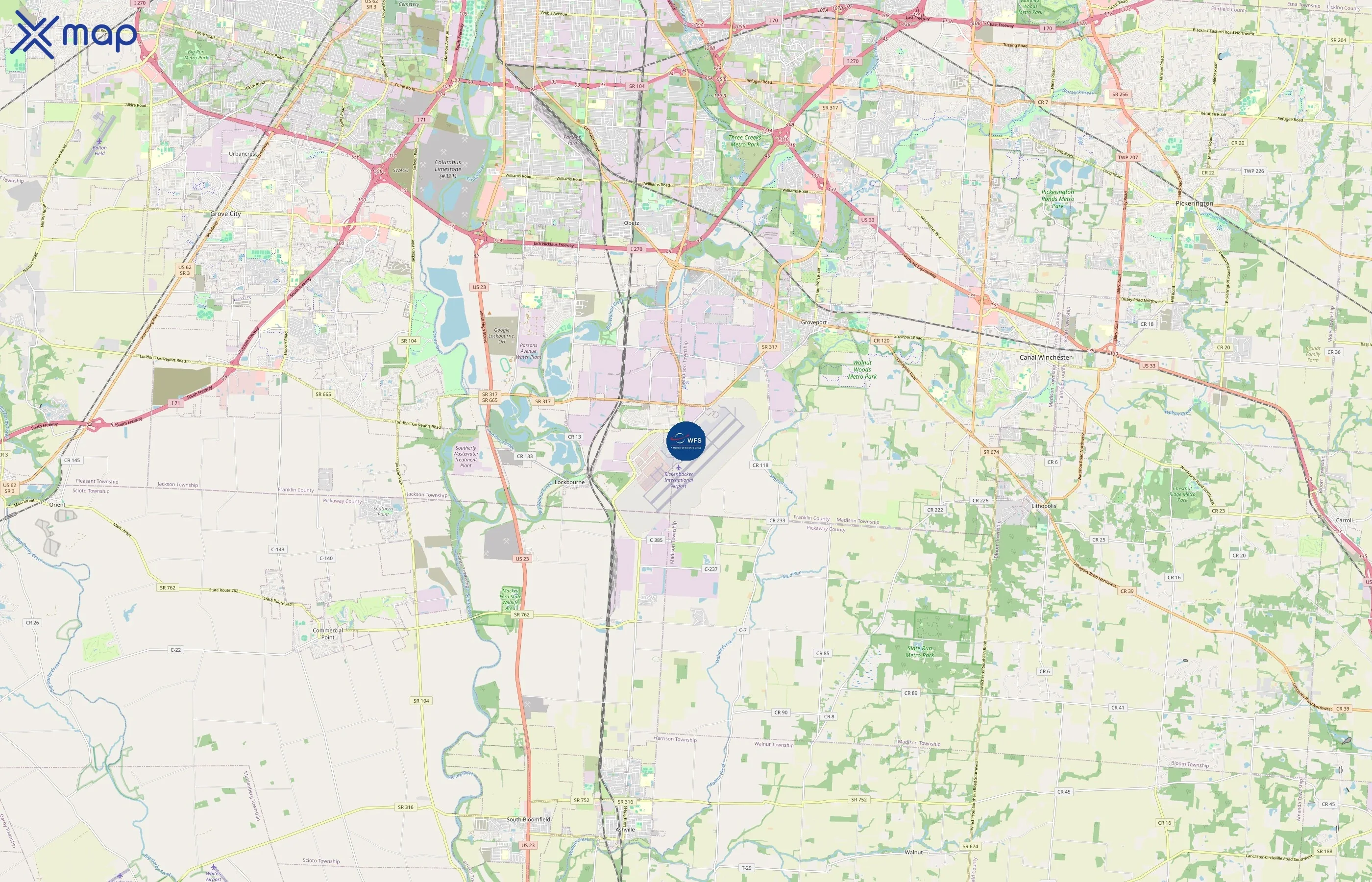 Worldwide Flight Services area coverage