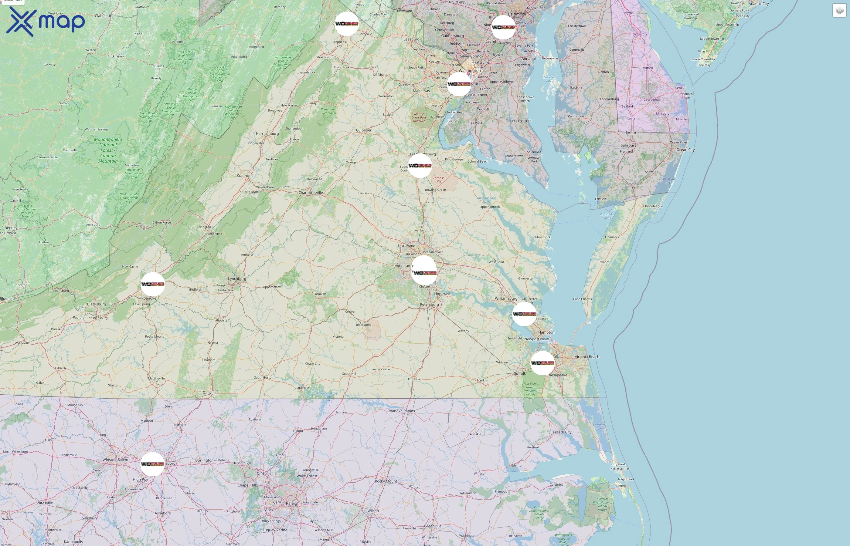 W.O. Grubb street hotspots