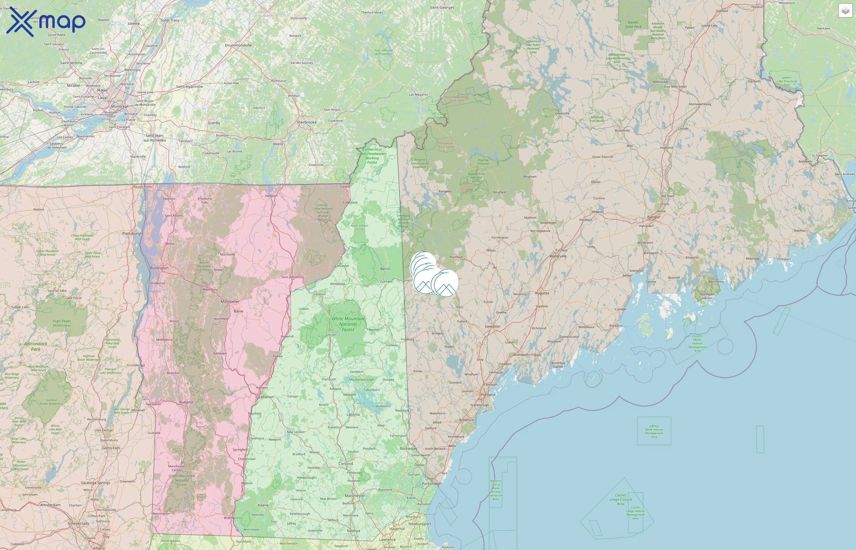 Peak Properties of Maine street hotspots
