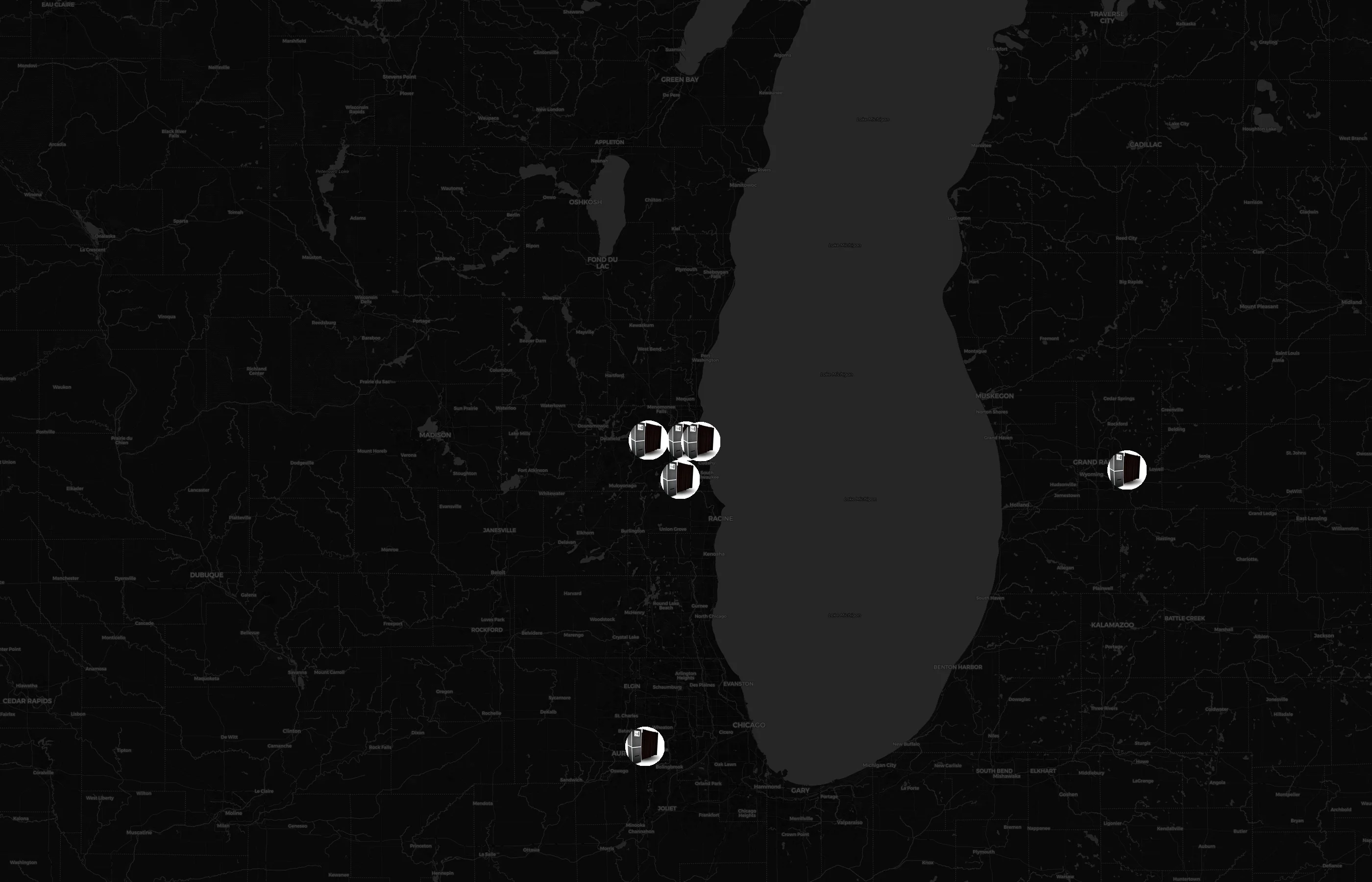 ShutterBooth city distribution