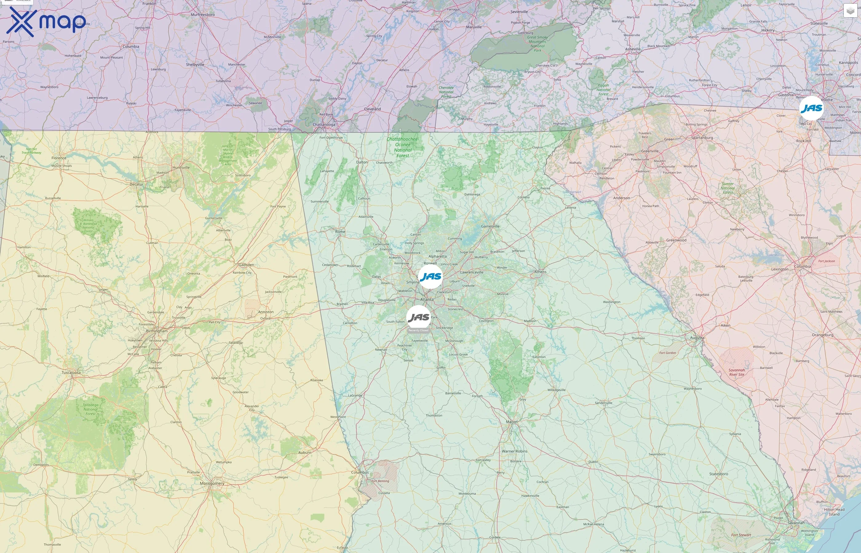 JAS Worldwide street hotspots
