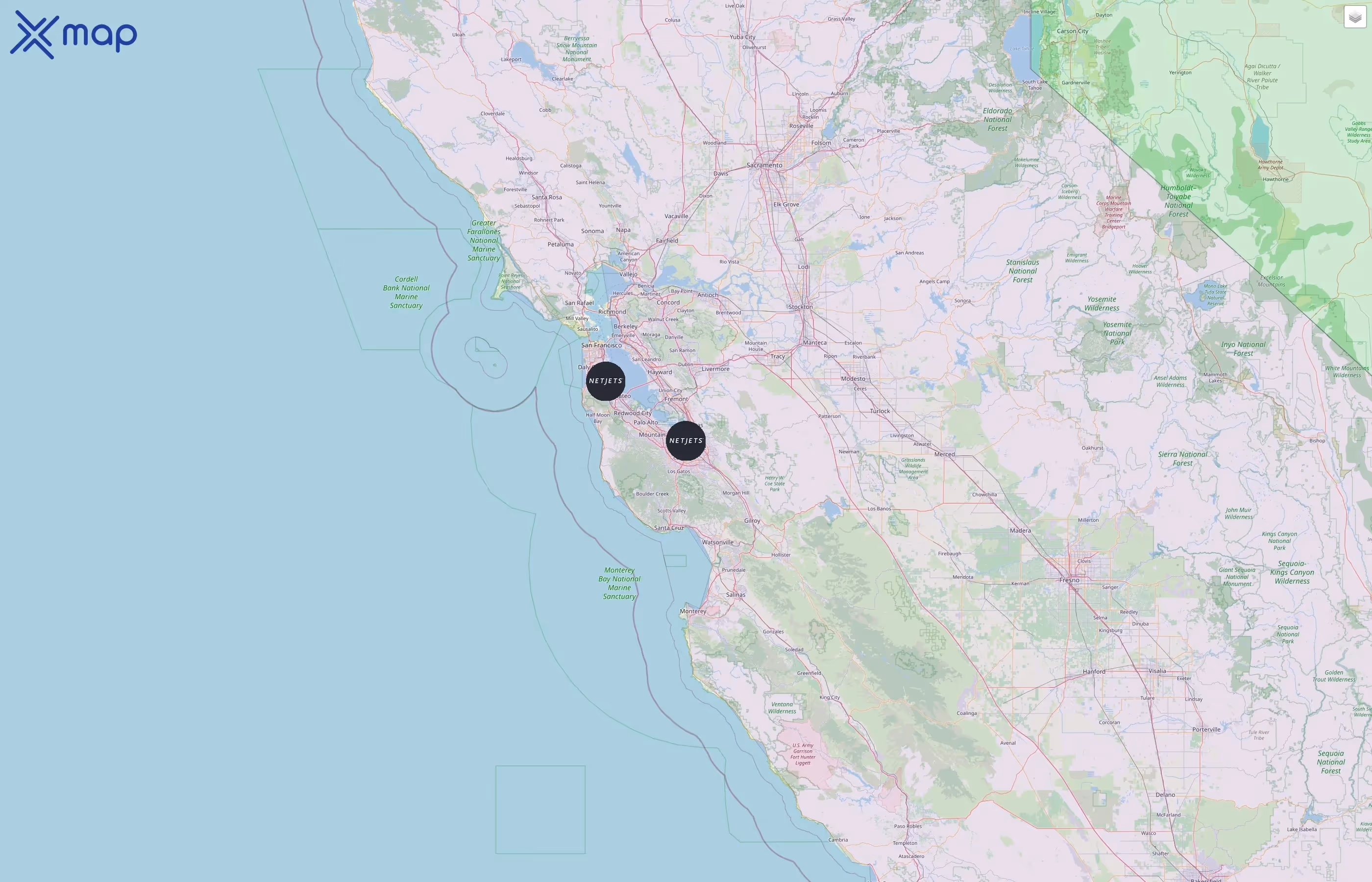 NetJets street hotspots