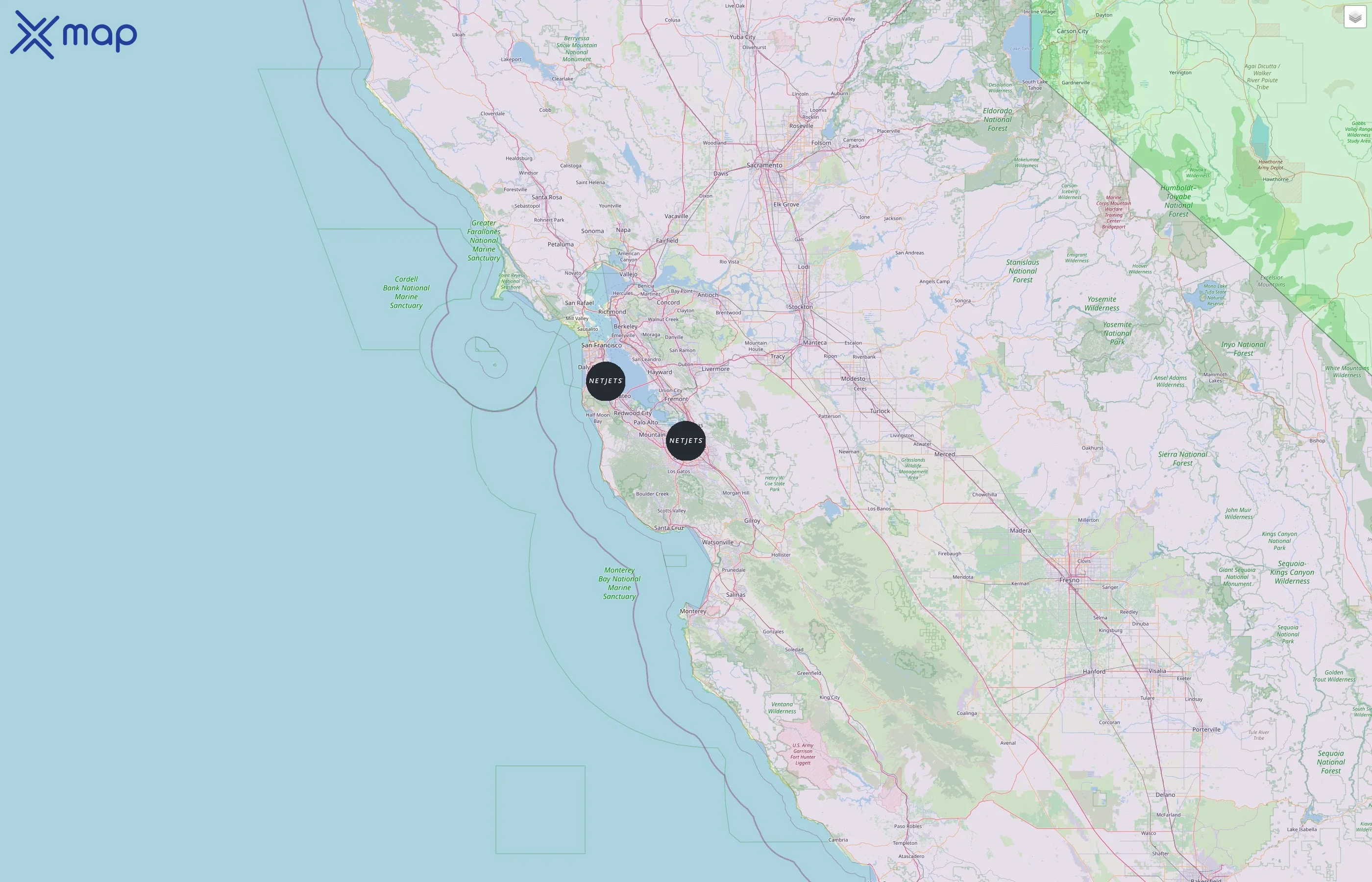 NetJets street hotspots