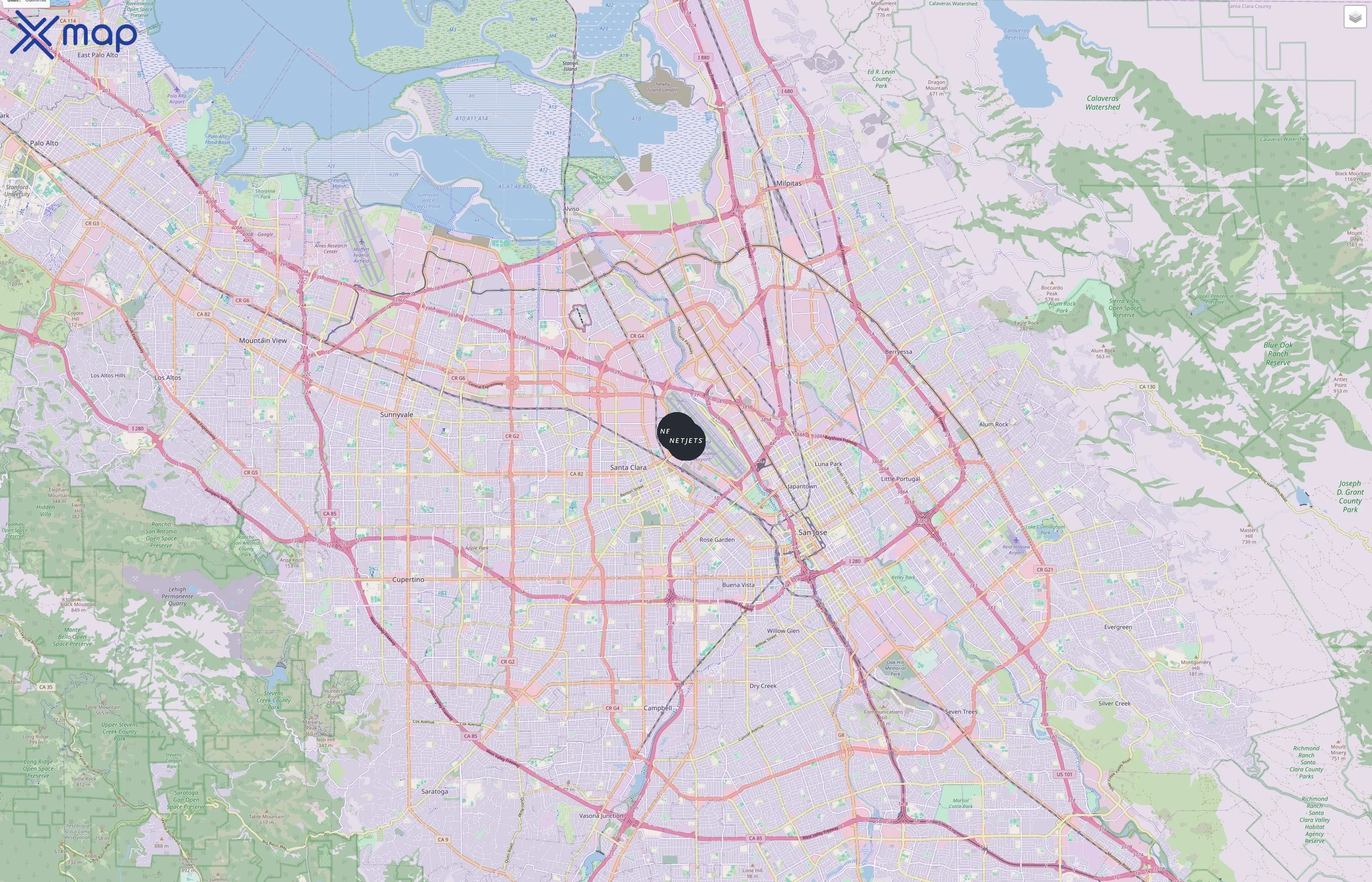 NetJets traffic data