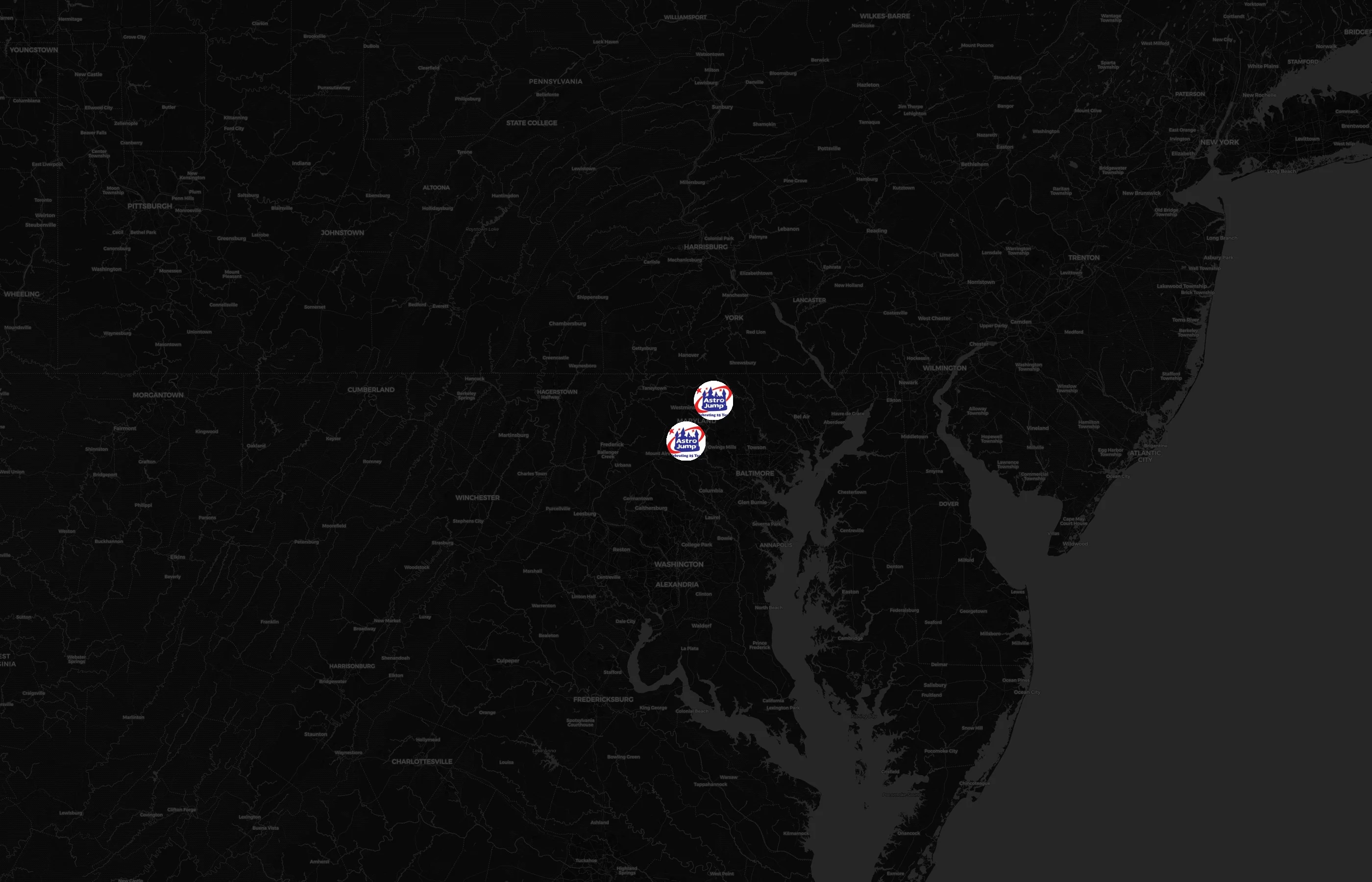 Astro Jump city distribution