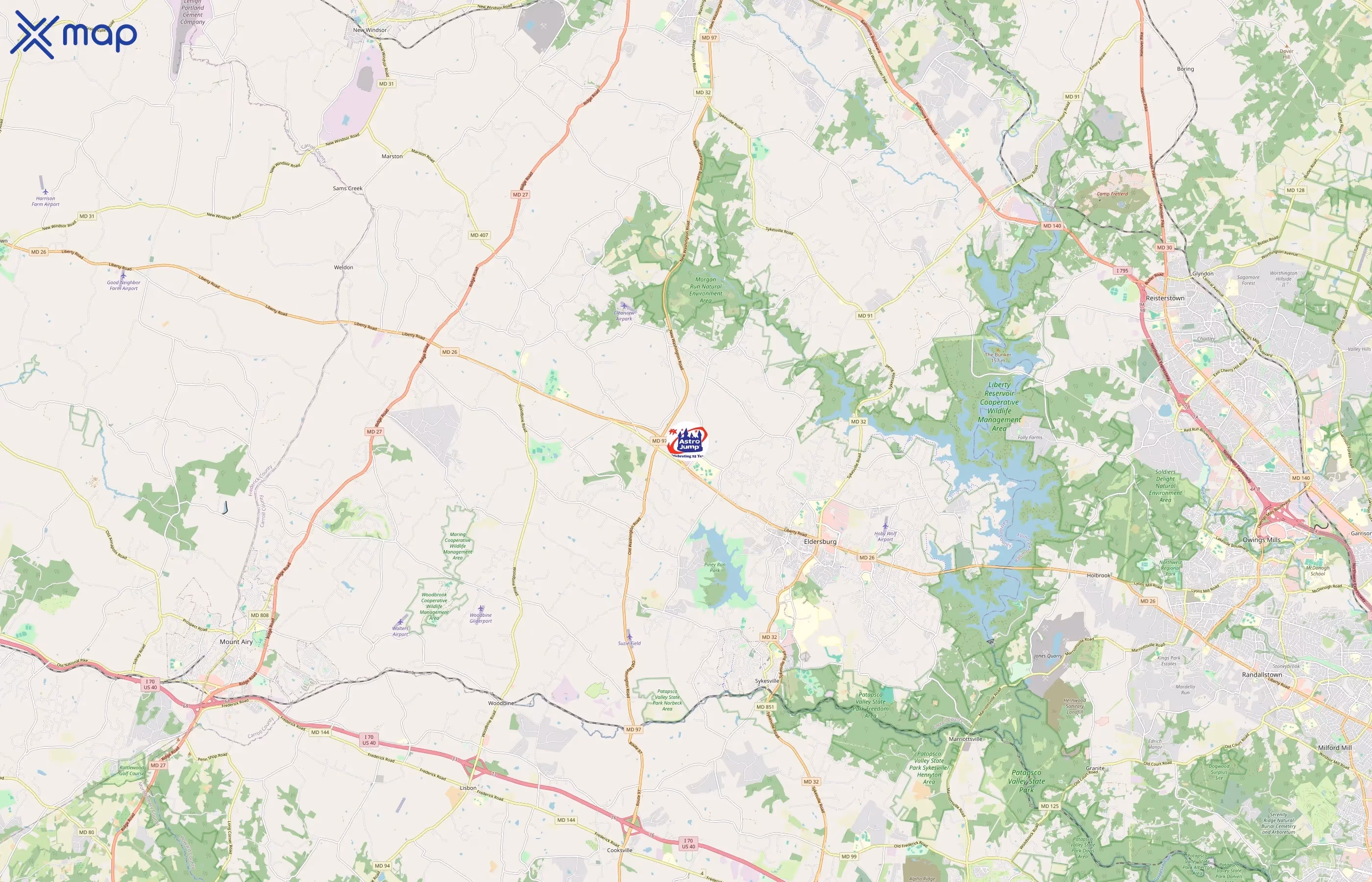 Astro Jump area coverage