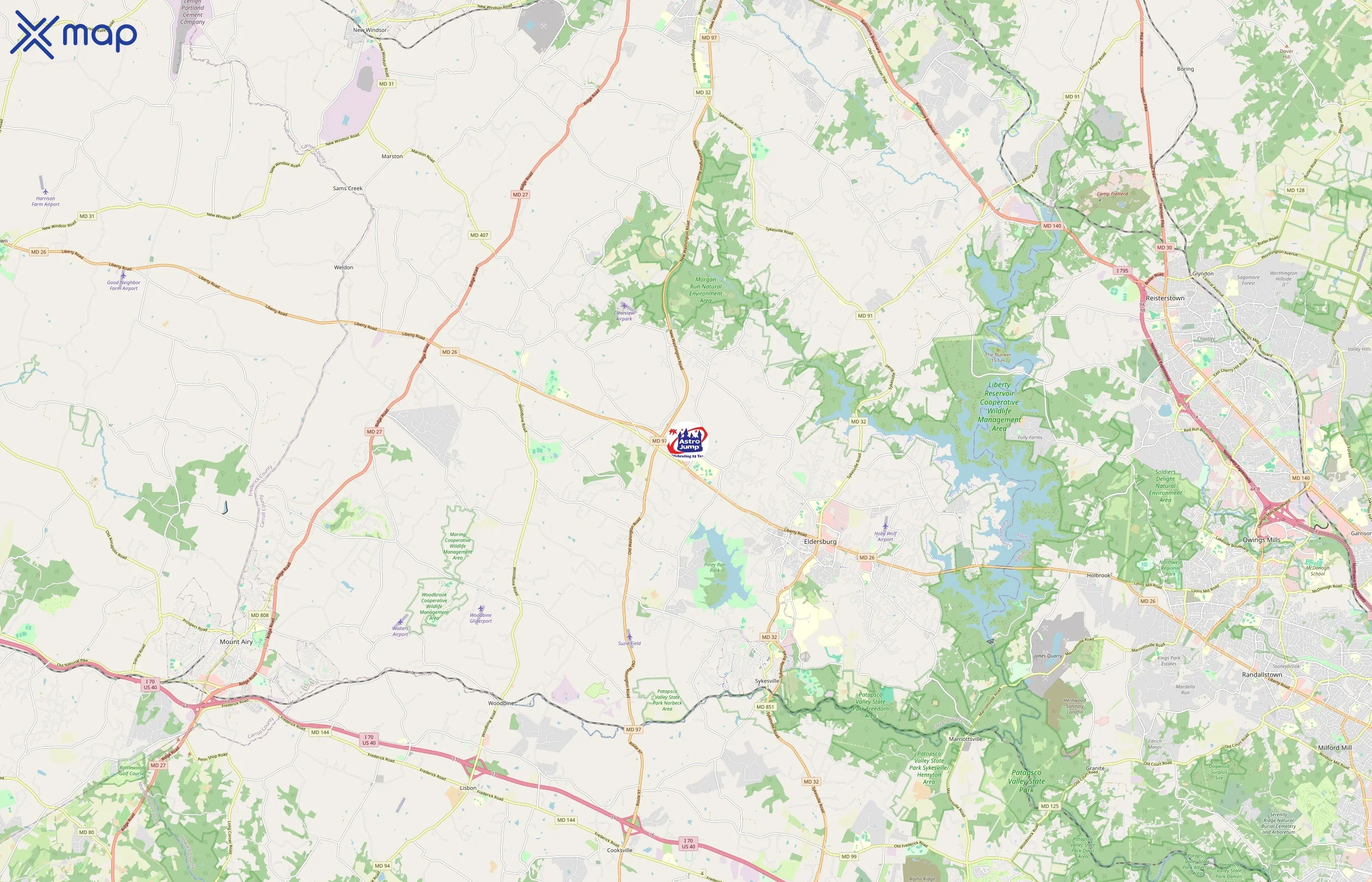 Astro Jump area coverage