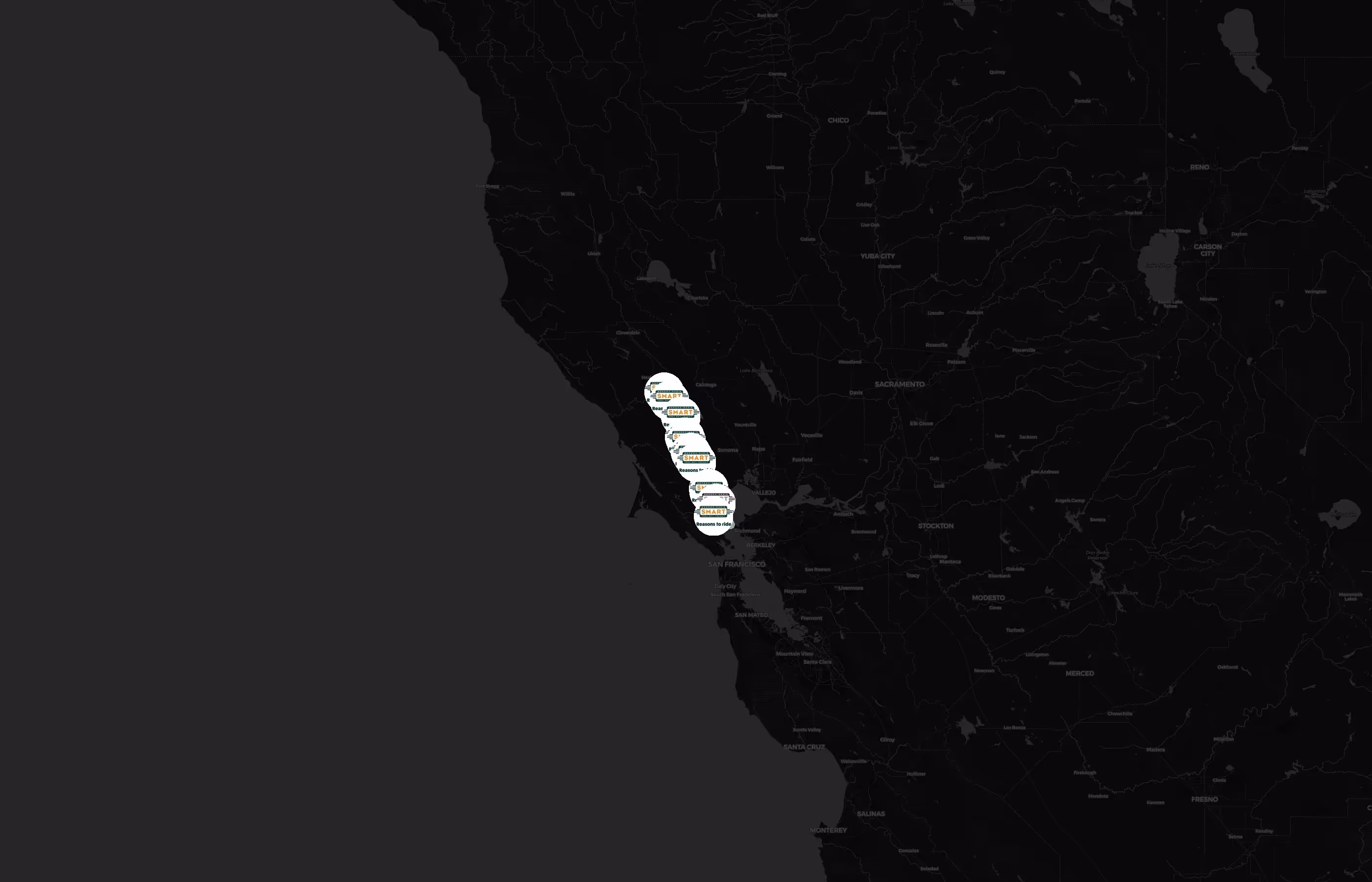 Sonoma-Marin Area Rail Transit city distribution