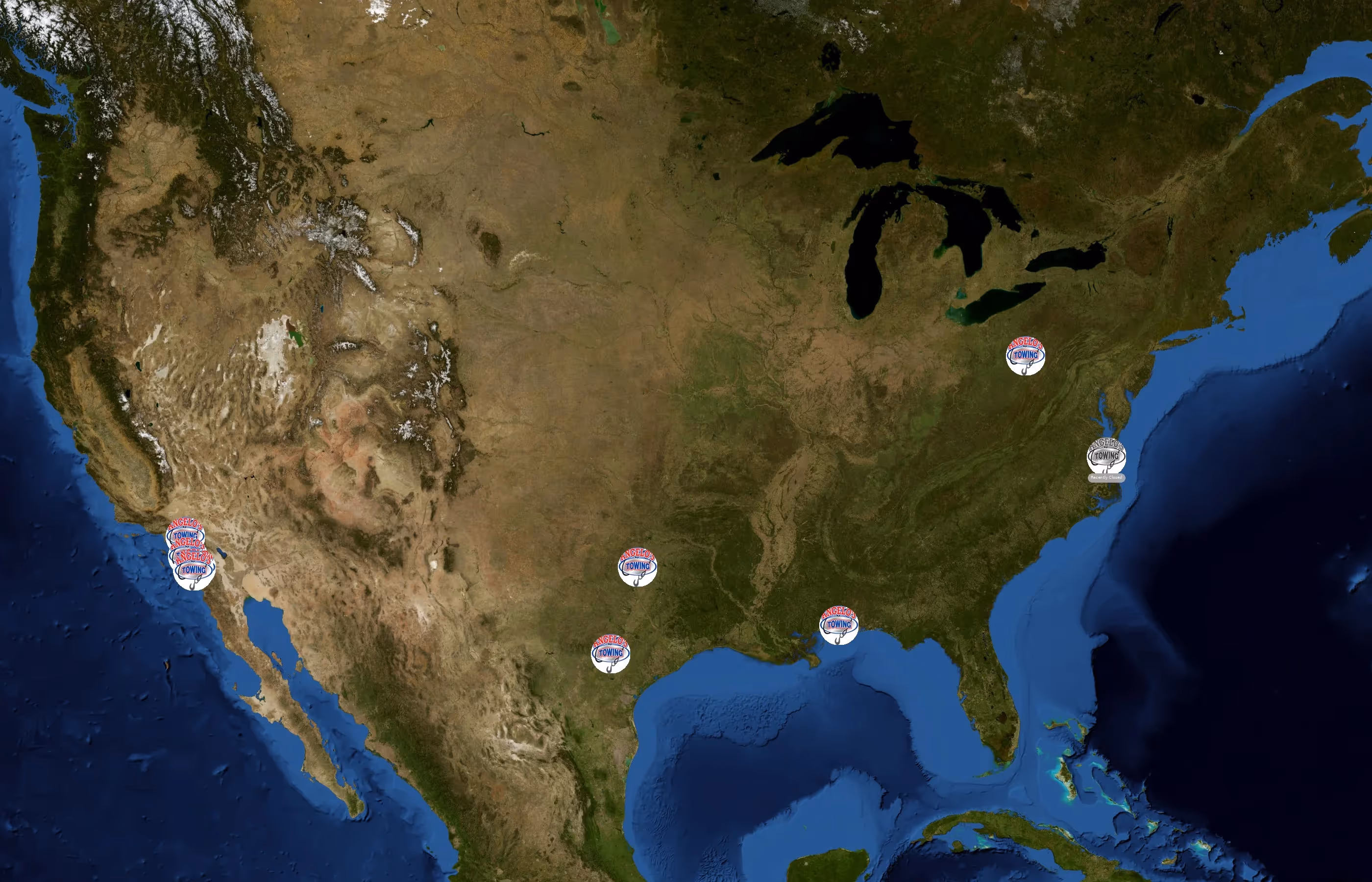 Angelo's Towing state distribution
