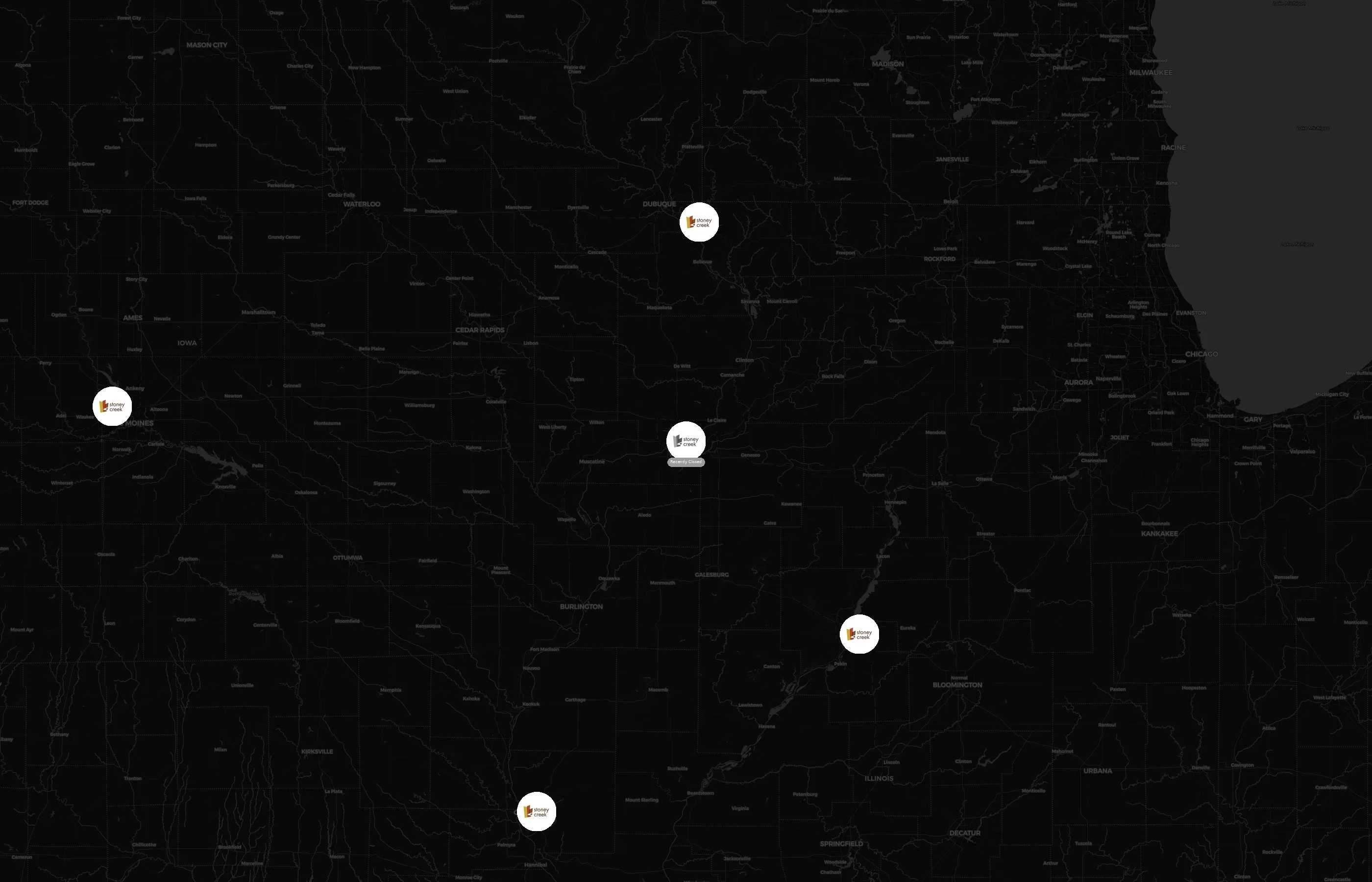 Stoney Creek Hotels city distribution