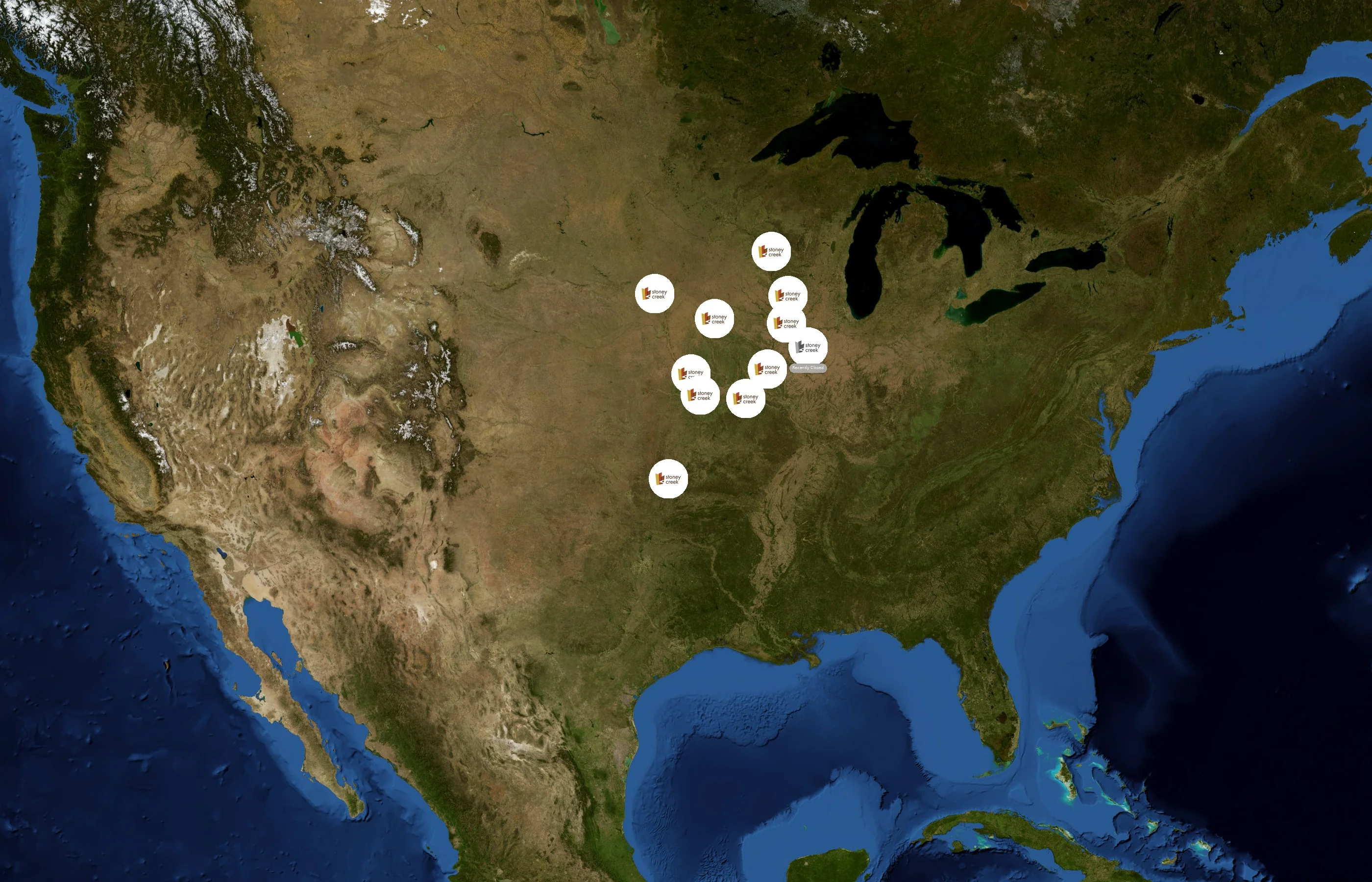 Stoney Creek Hotels state distribution