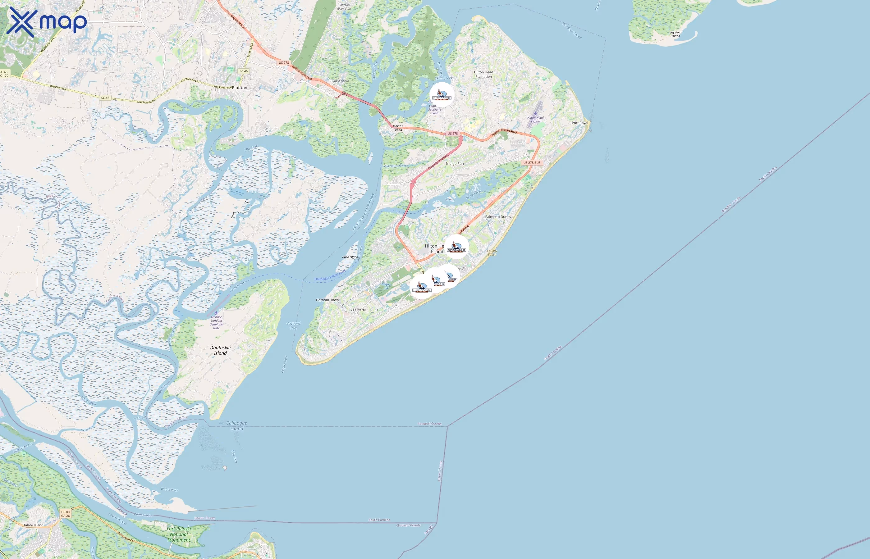 Spinnaker Resorts area coverage