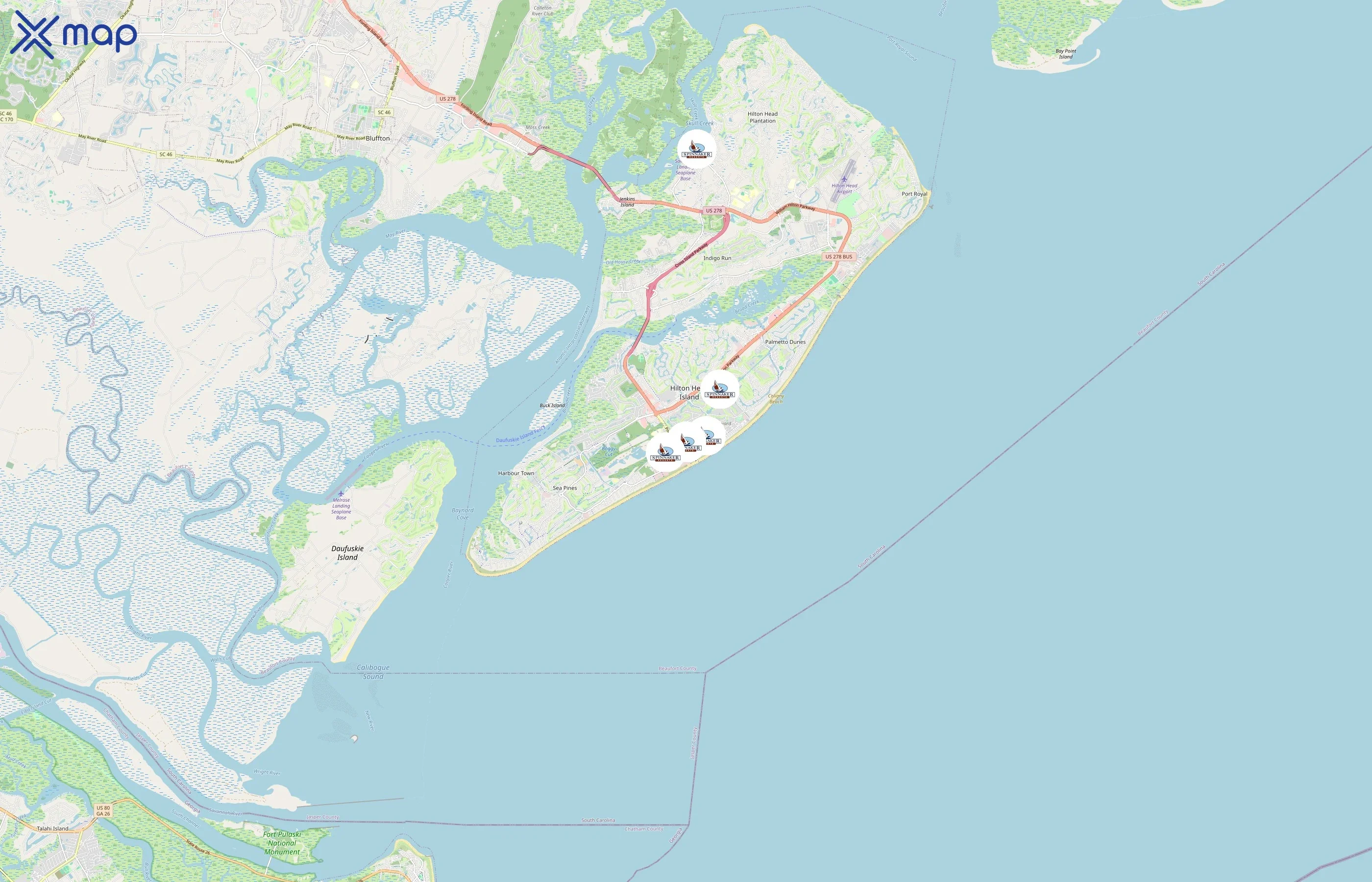 Spinnaker Resorts area coverage