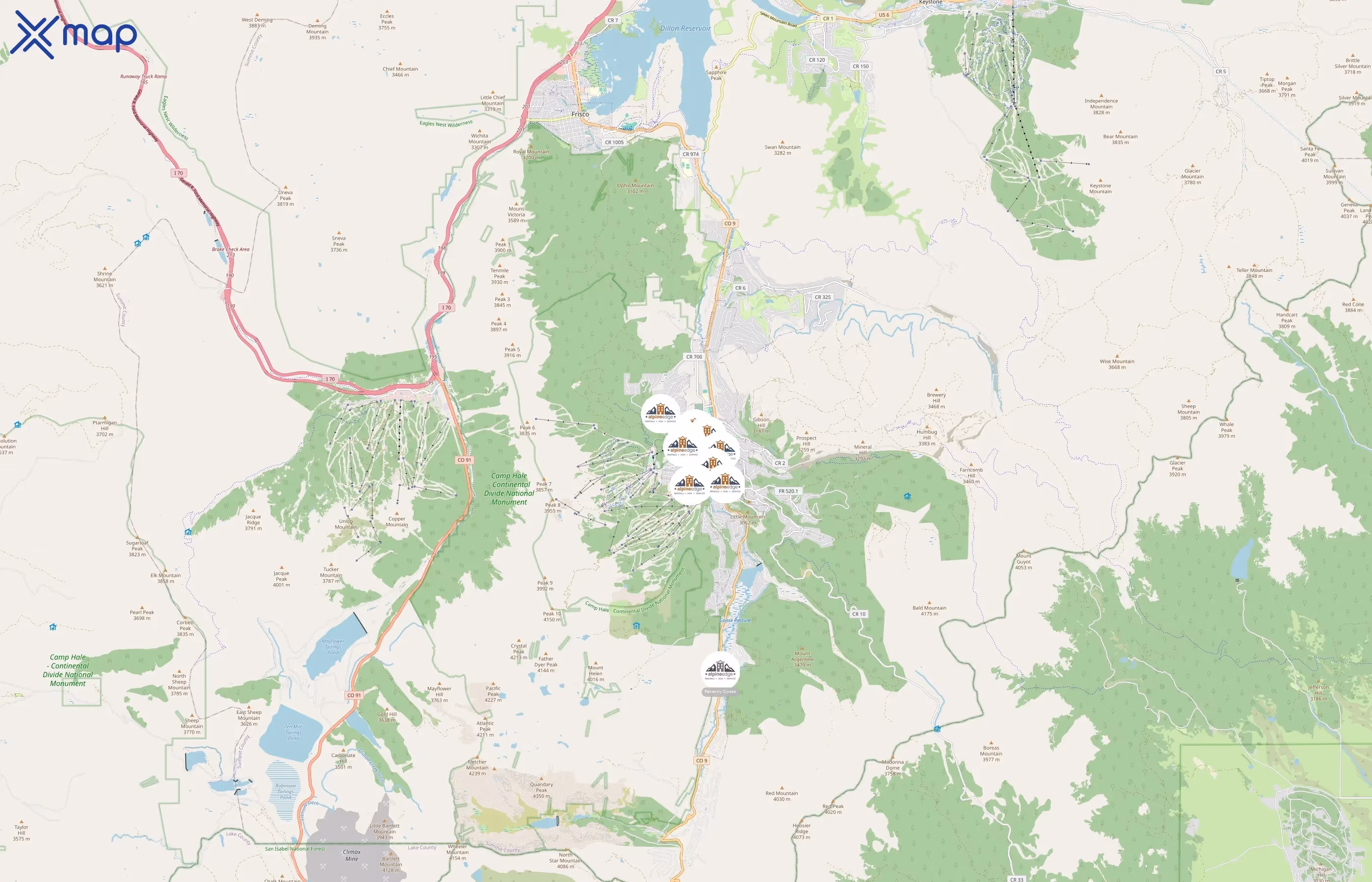 Alpine Edge area coverage