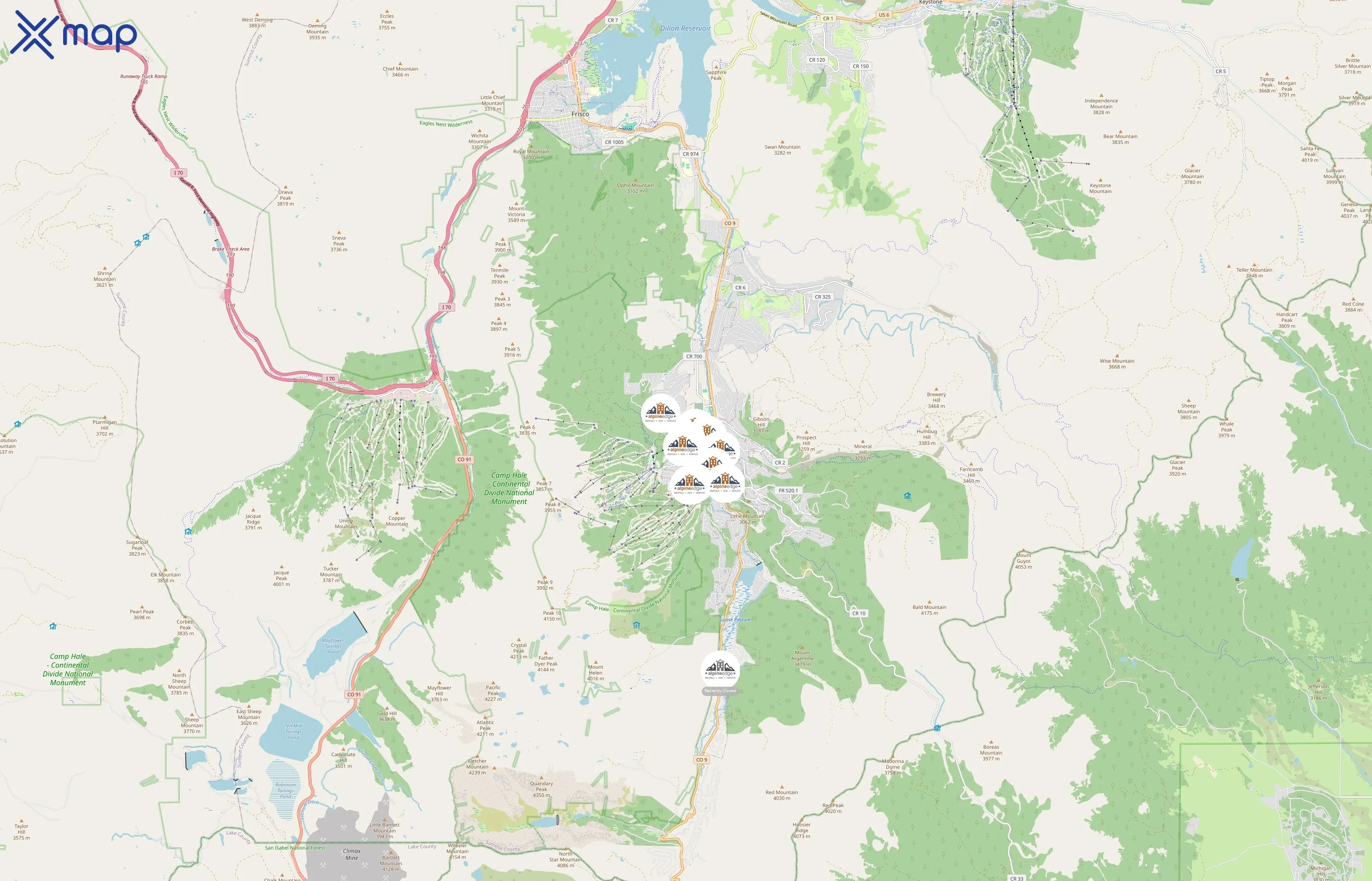 Alpine Edge area coverage