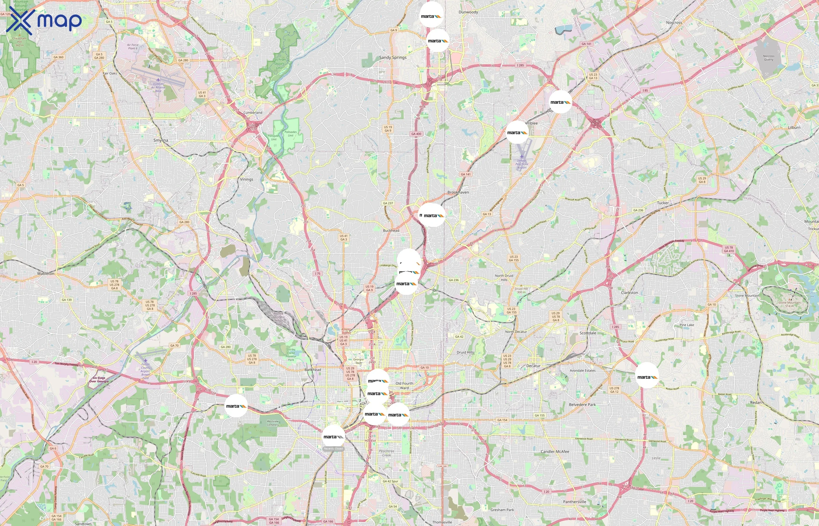 MARTA area coverage