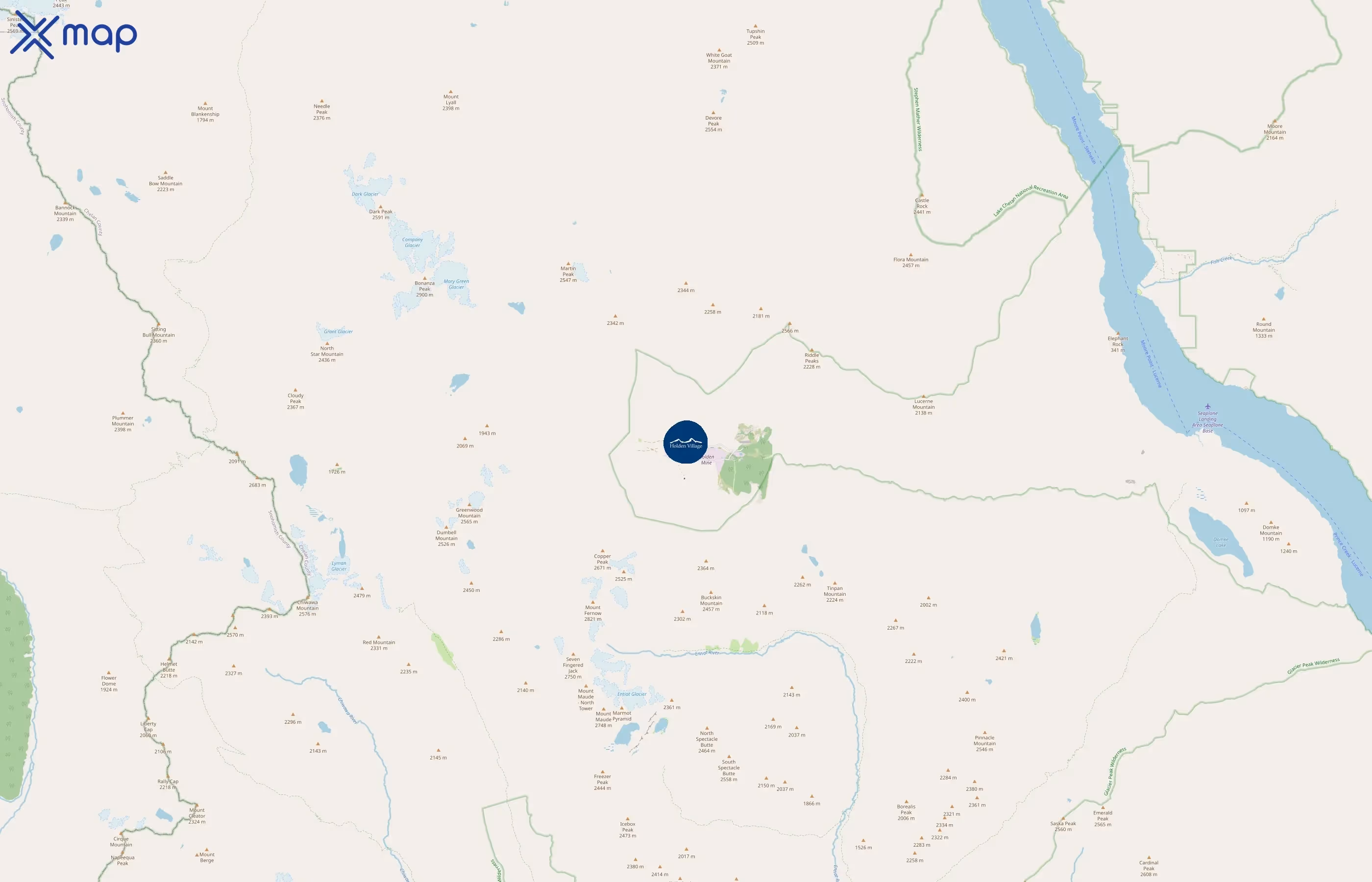 Holden Village area coverage