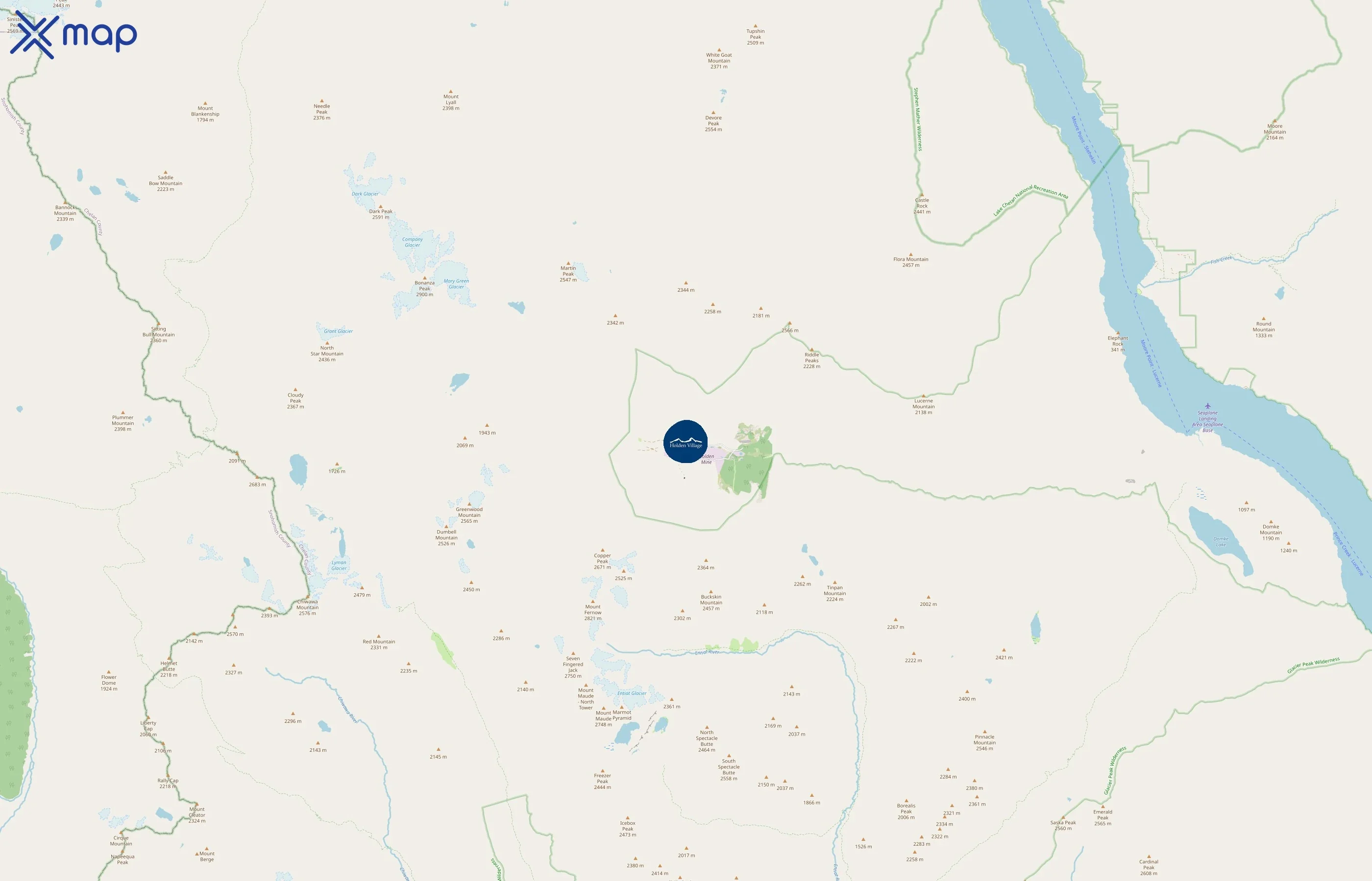 Holden Village area coverage