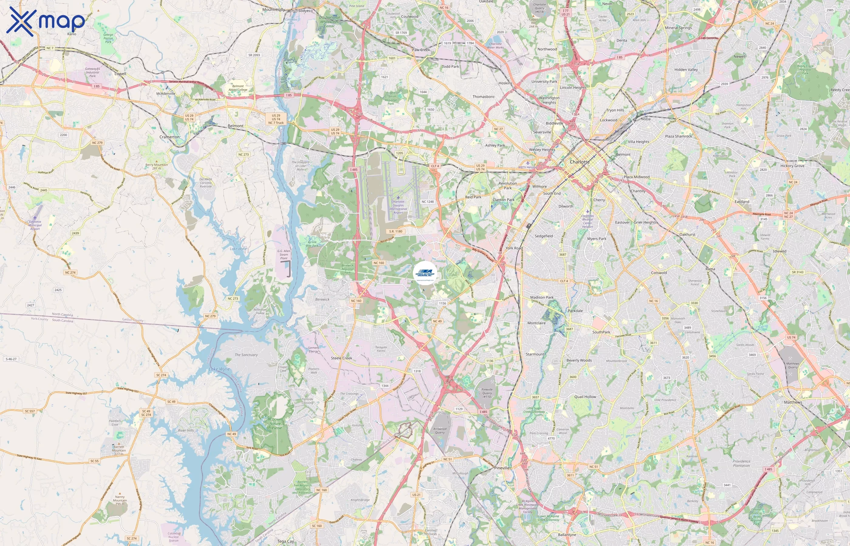 Express Air Freight area coverage