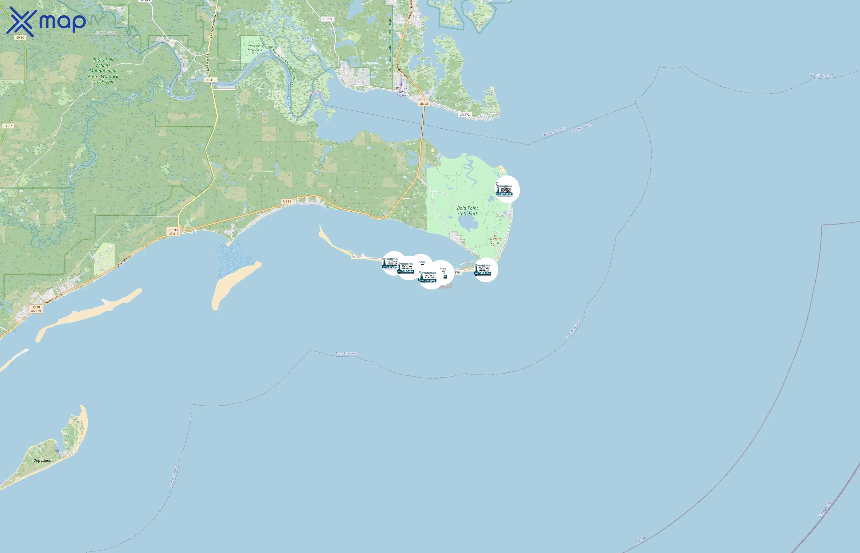 Harbor Point Vacation Rentals area coverage