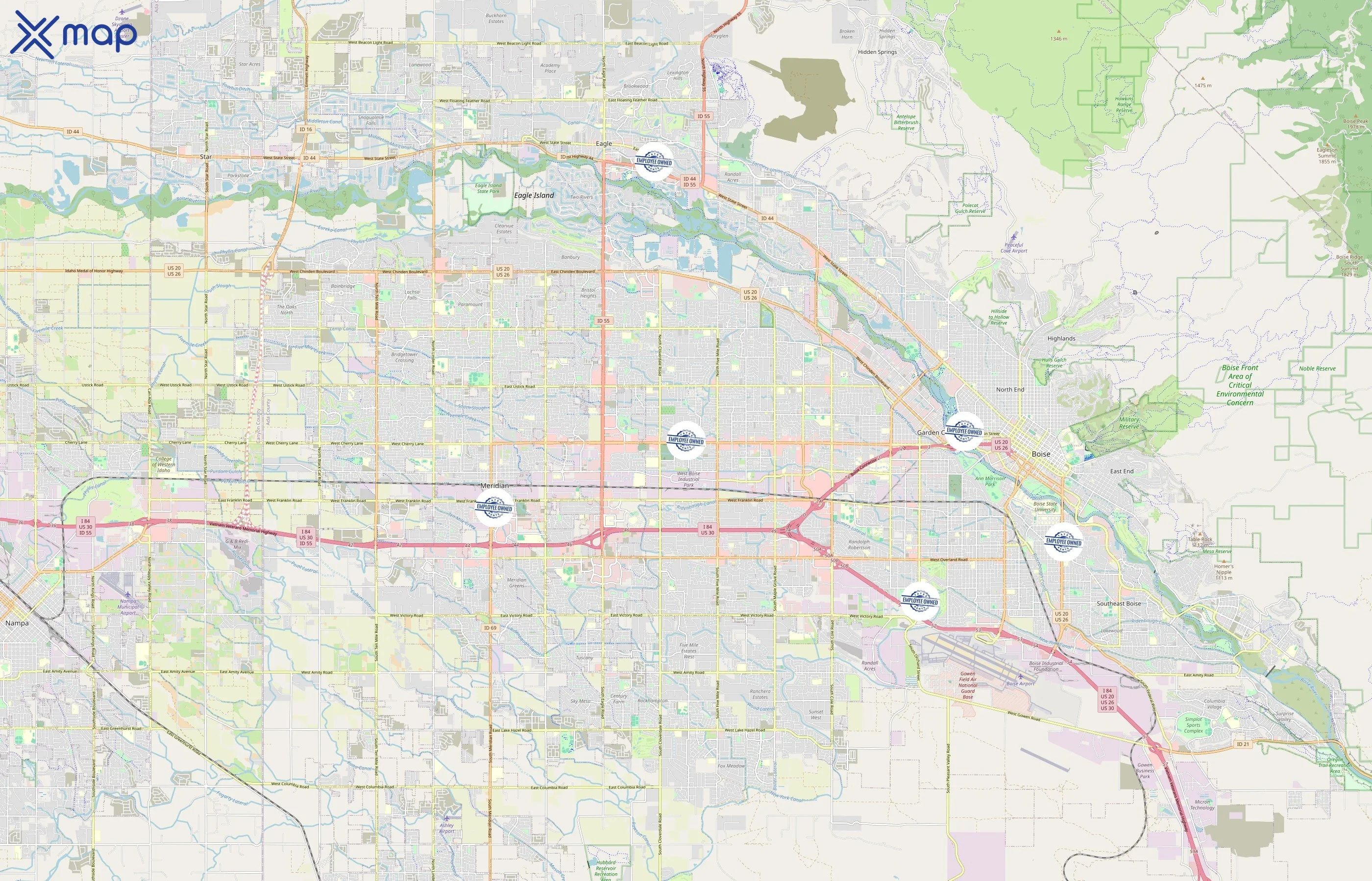 Tates Rents area coverage