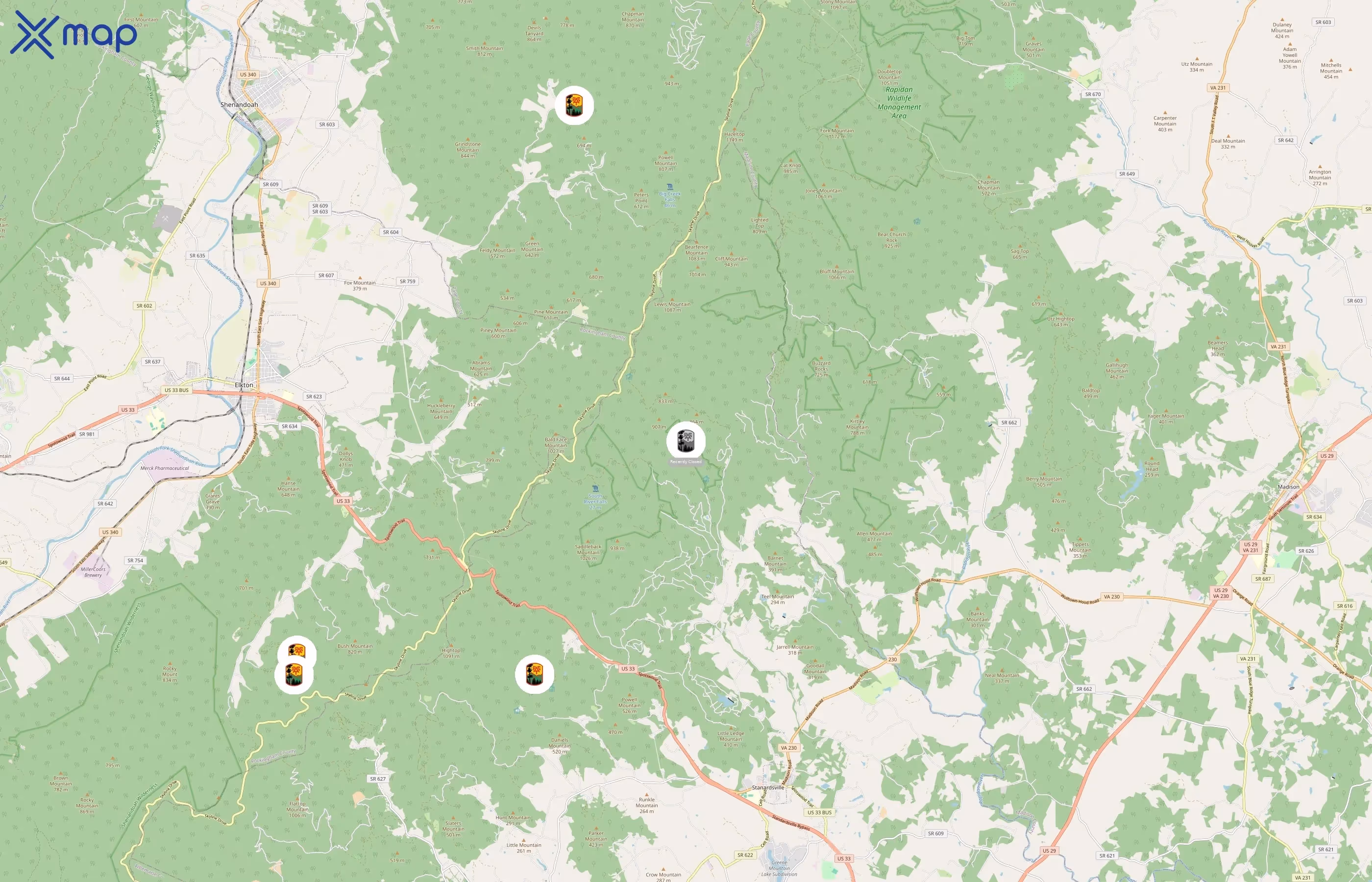 Potomac Appalachian Trail Club area coverage