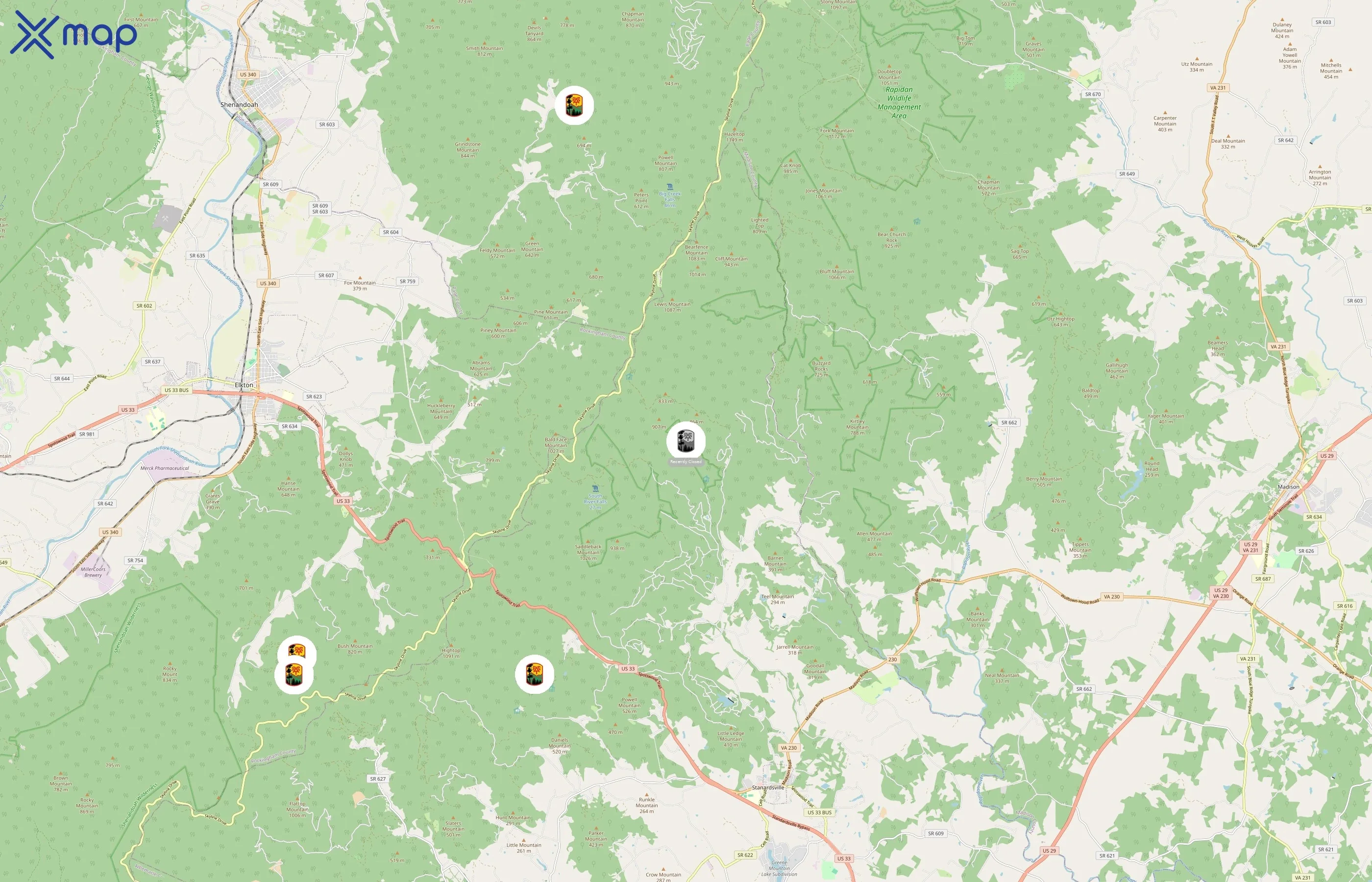 Potomac Appalachian Trail Club area coverage