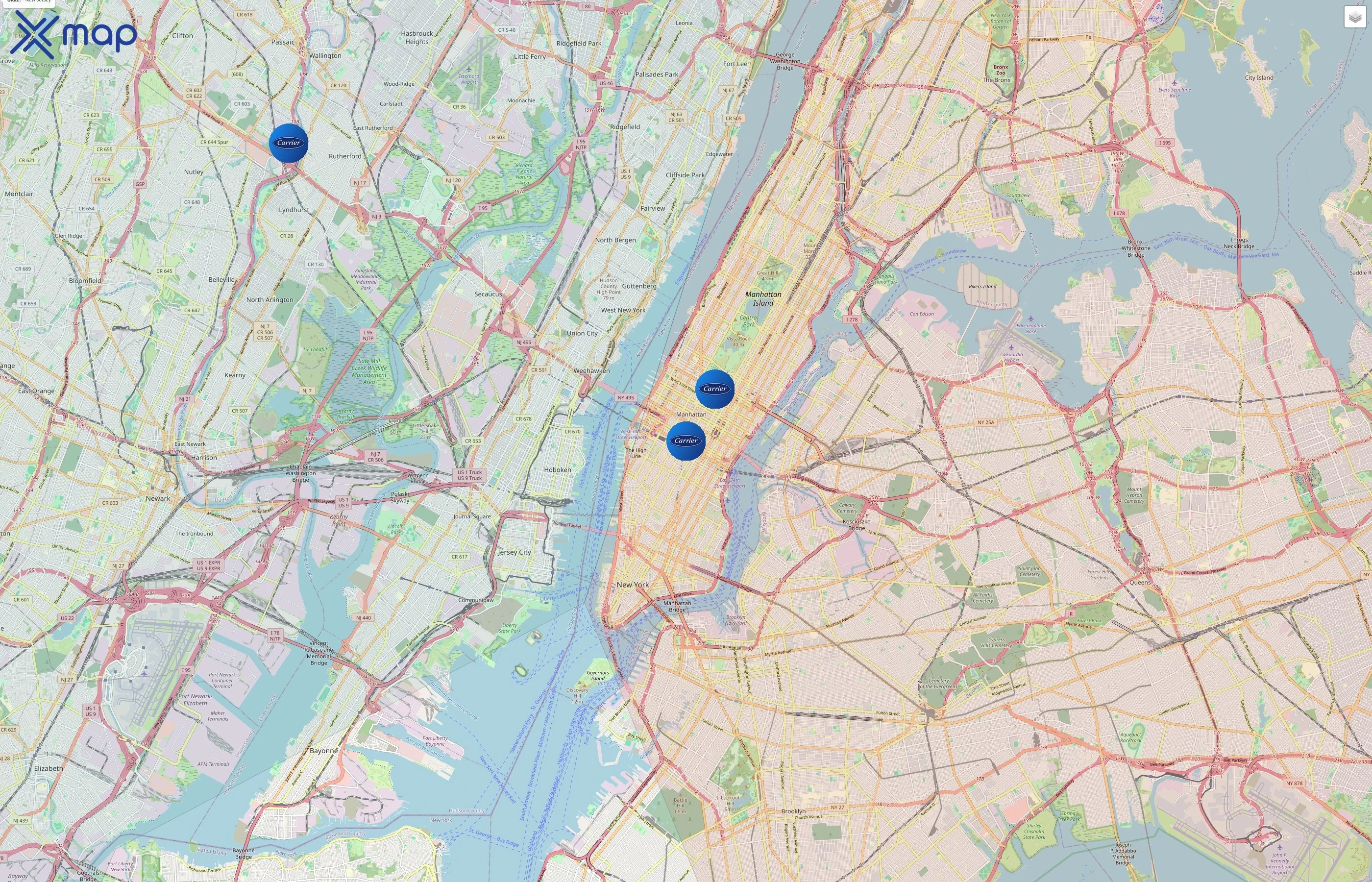 Carrier traffic data