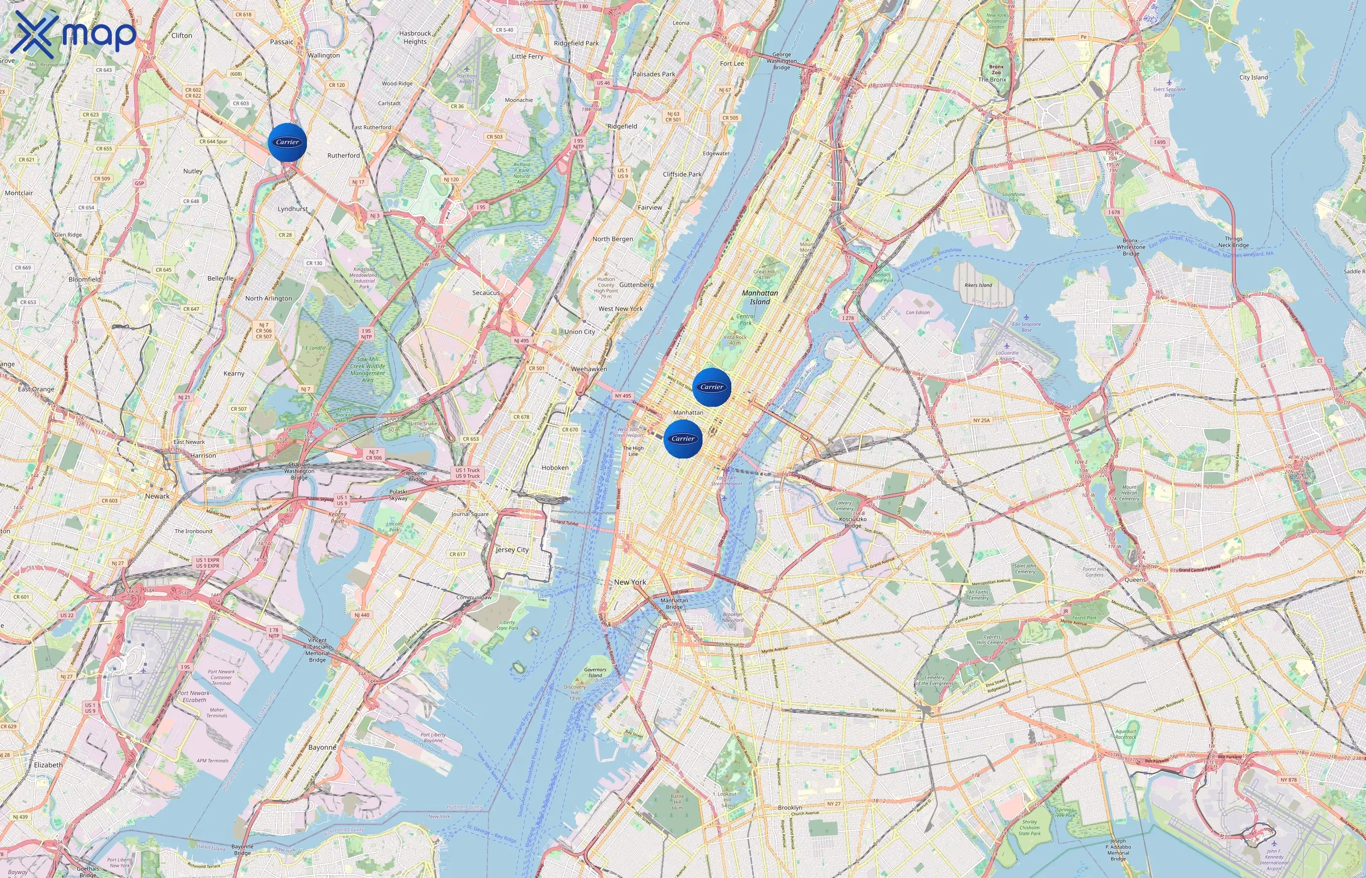 Carrier area coverage