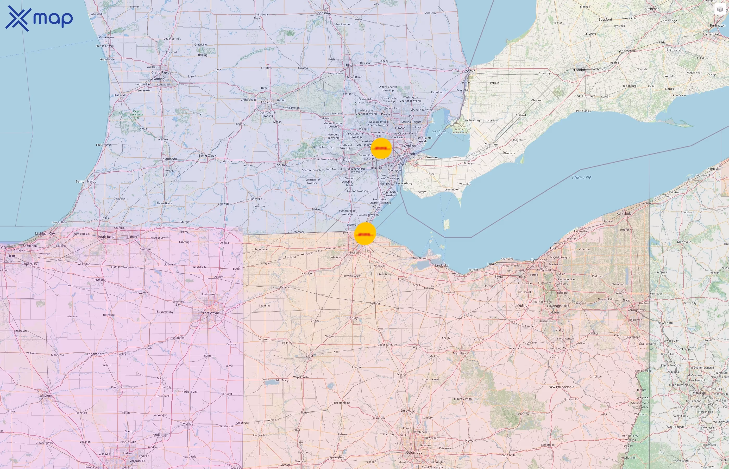 Exel street hotspots