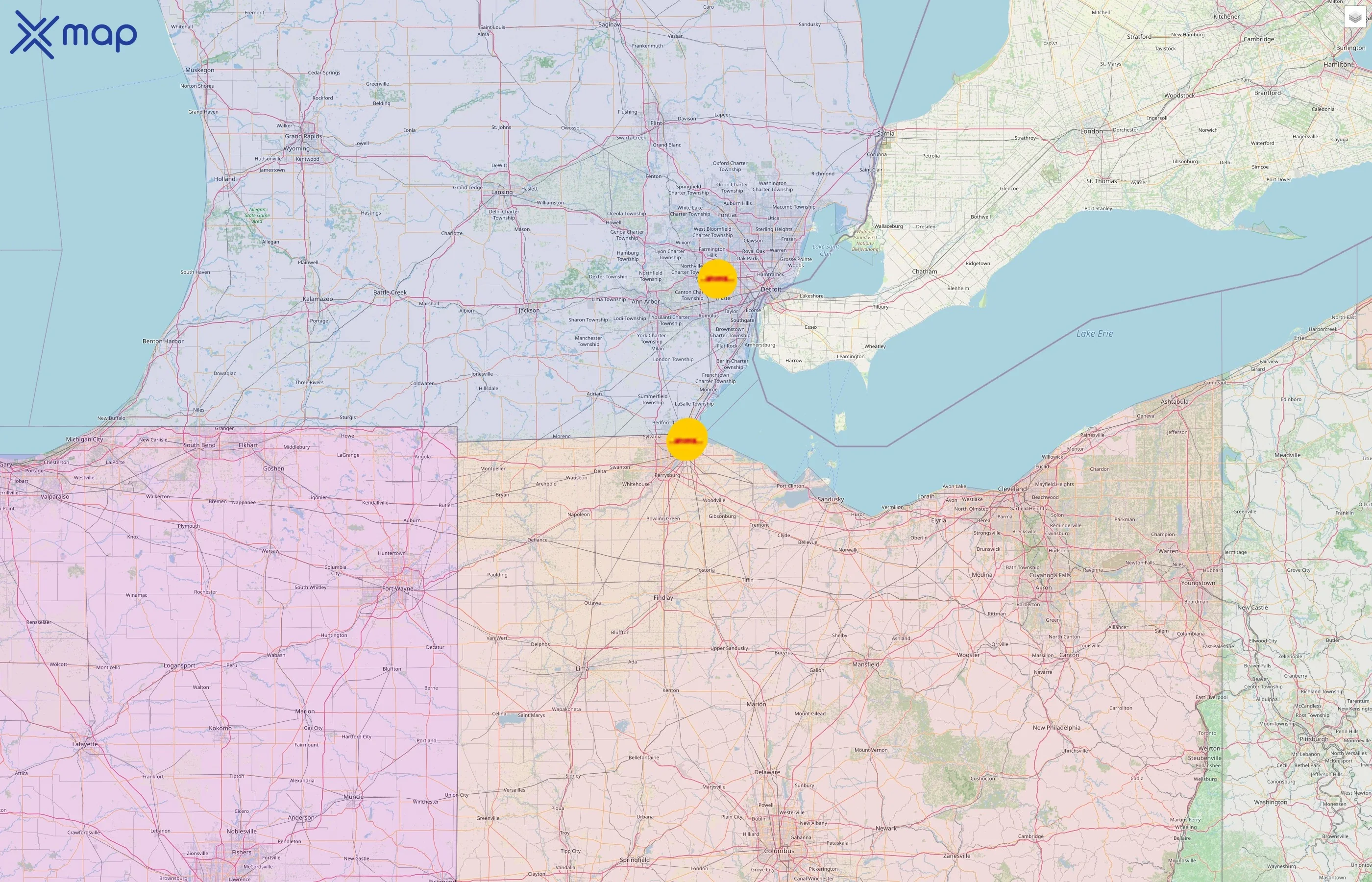Exel street hotspots