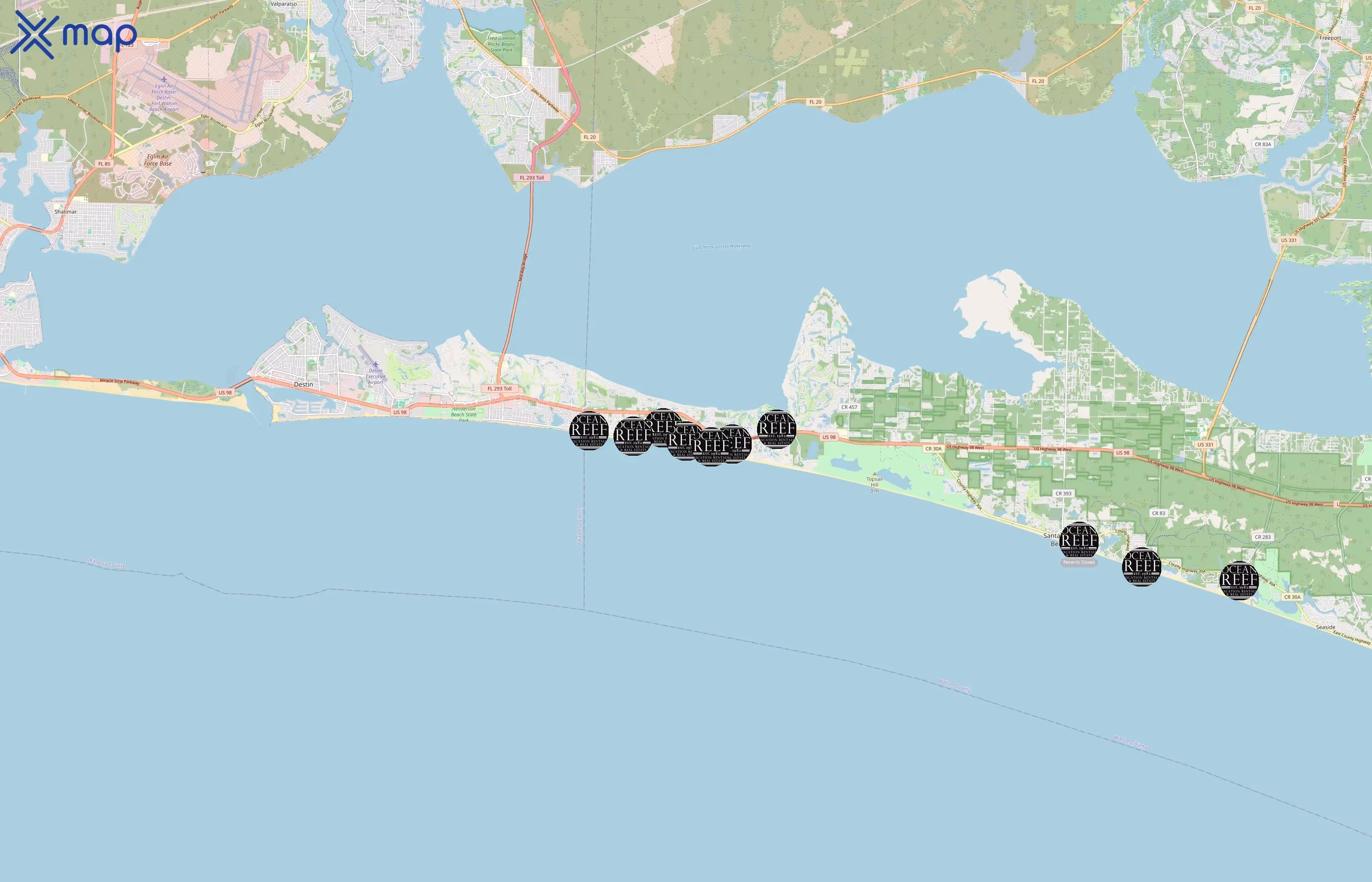 Ocean Reef Resorts area coverage