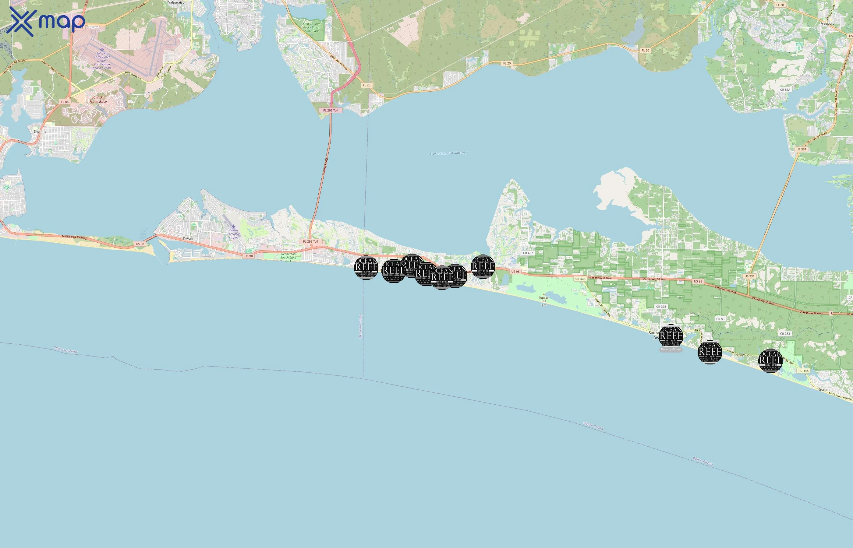 Ocean Reef Resorts area coverage