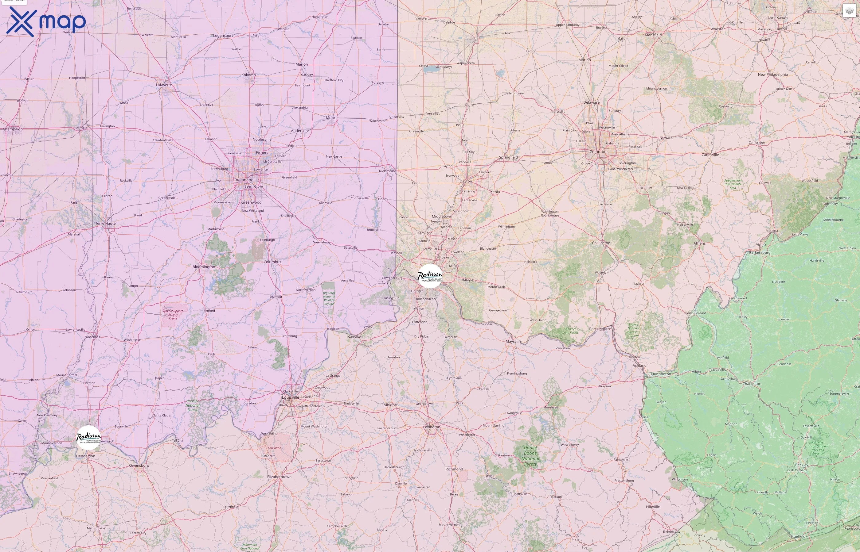 Radisson street hotspots