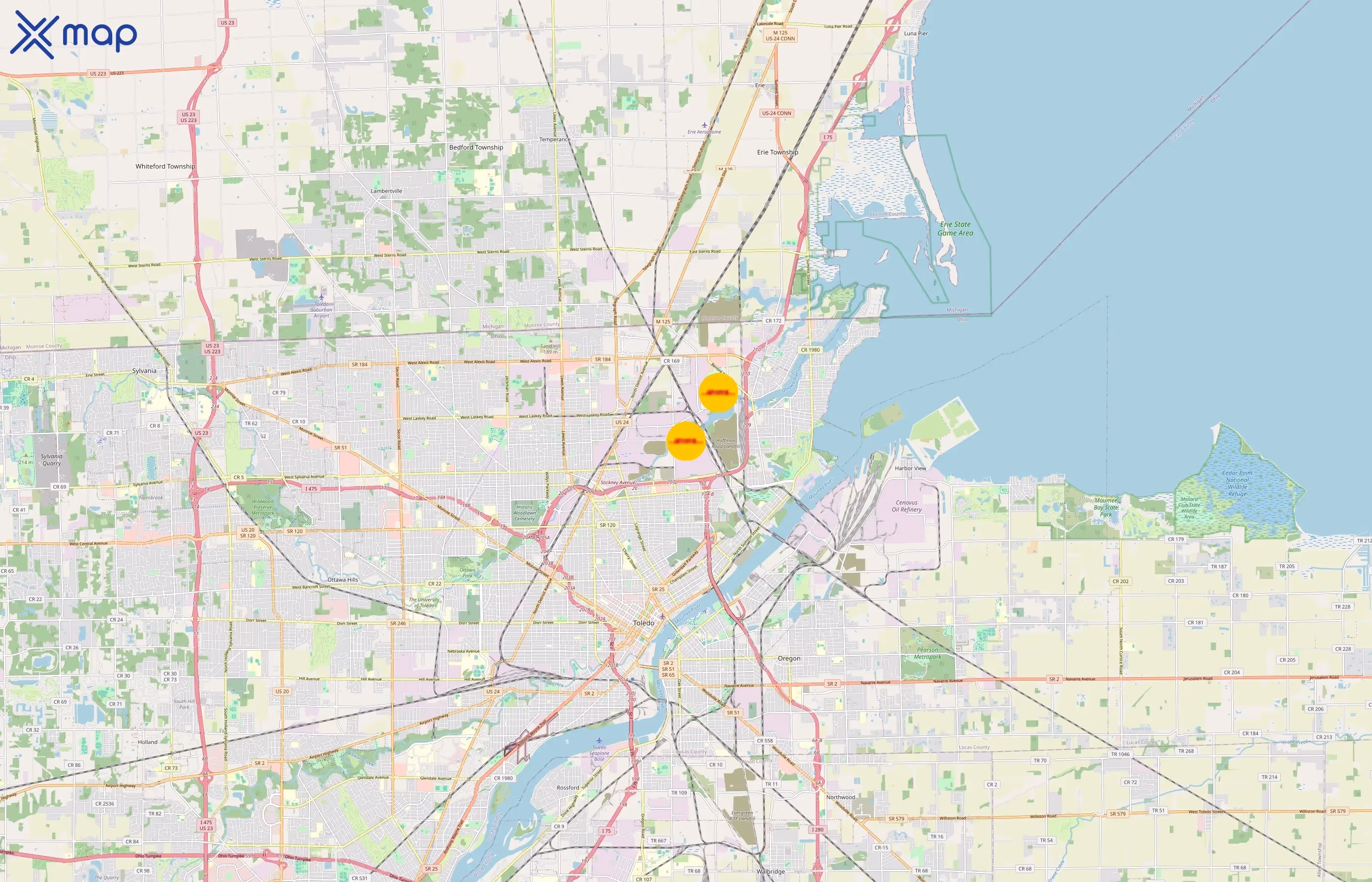 Exel area coverage