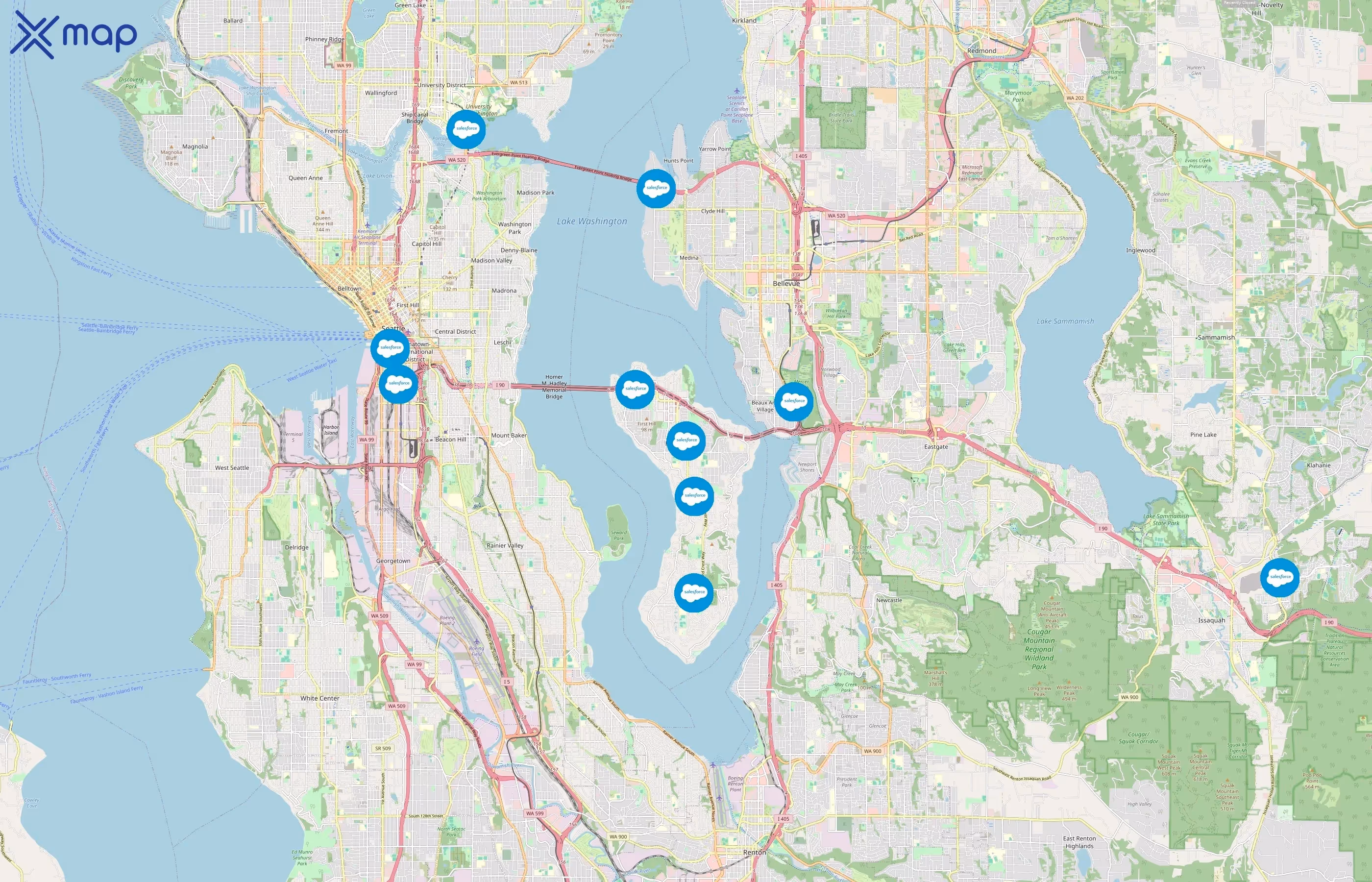 King County Metro area coverage