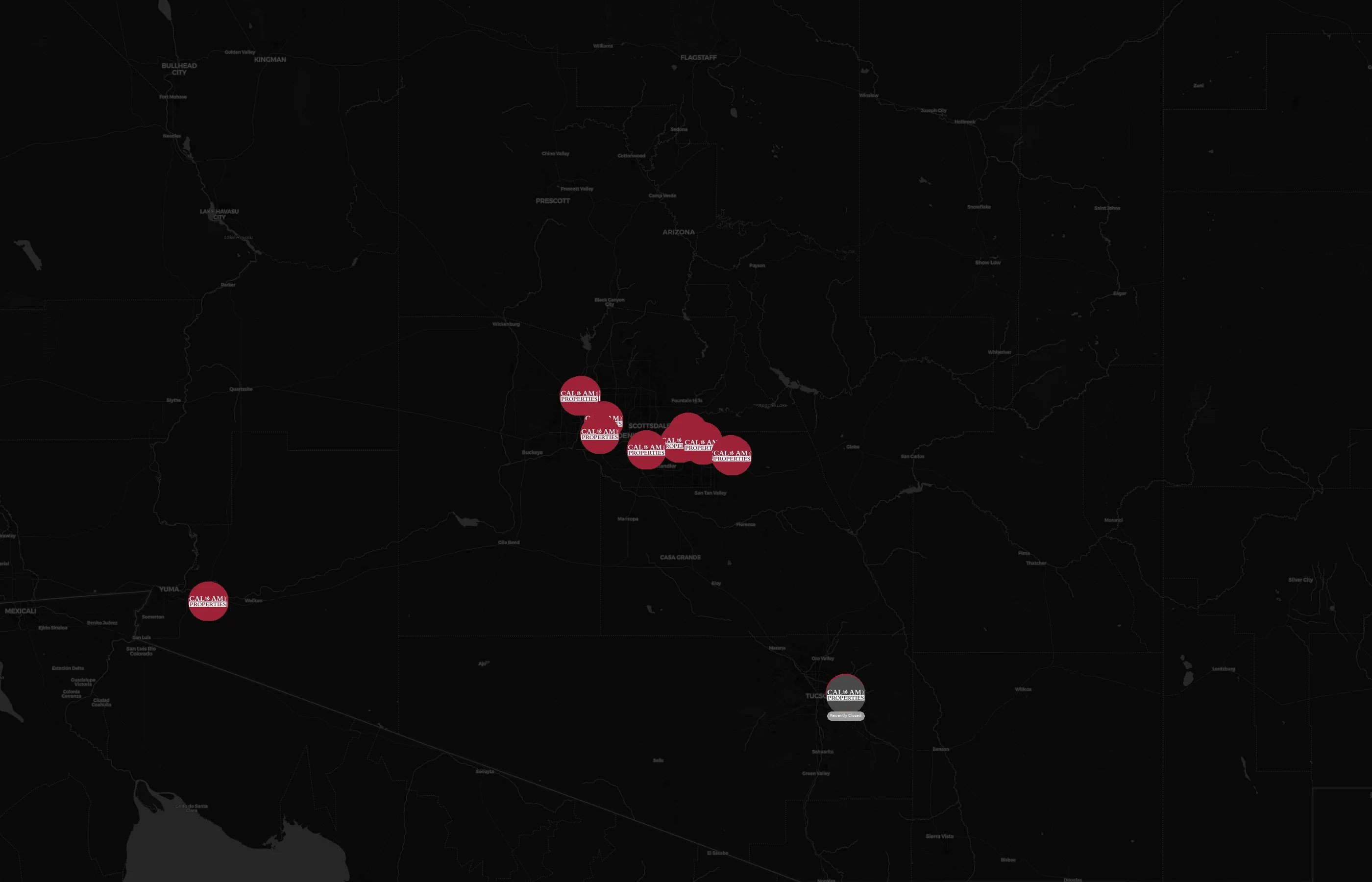 Cal-Am Properties city distribution