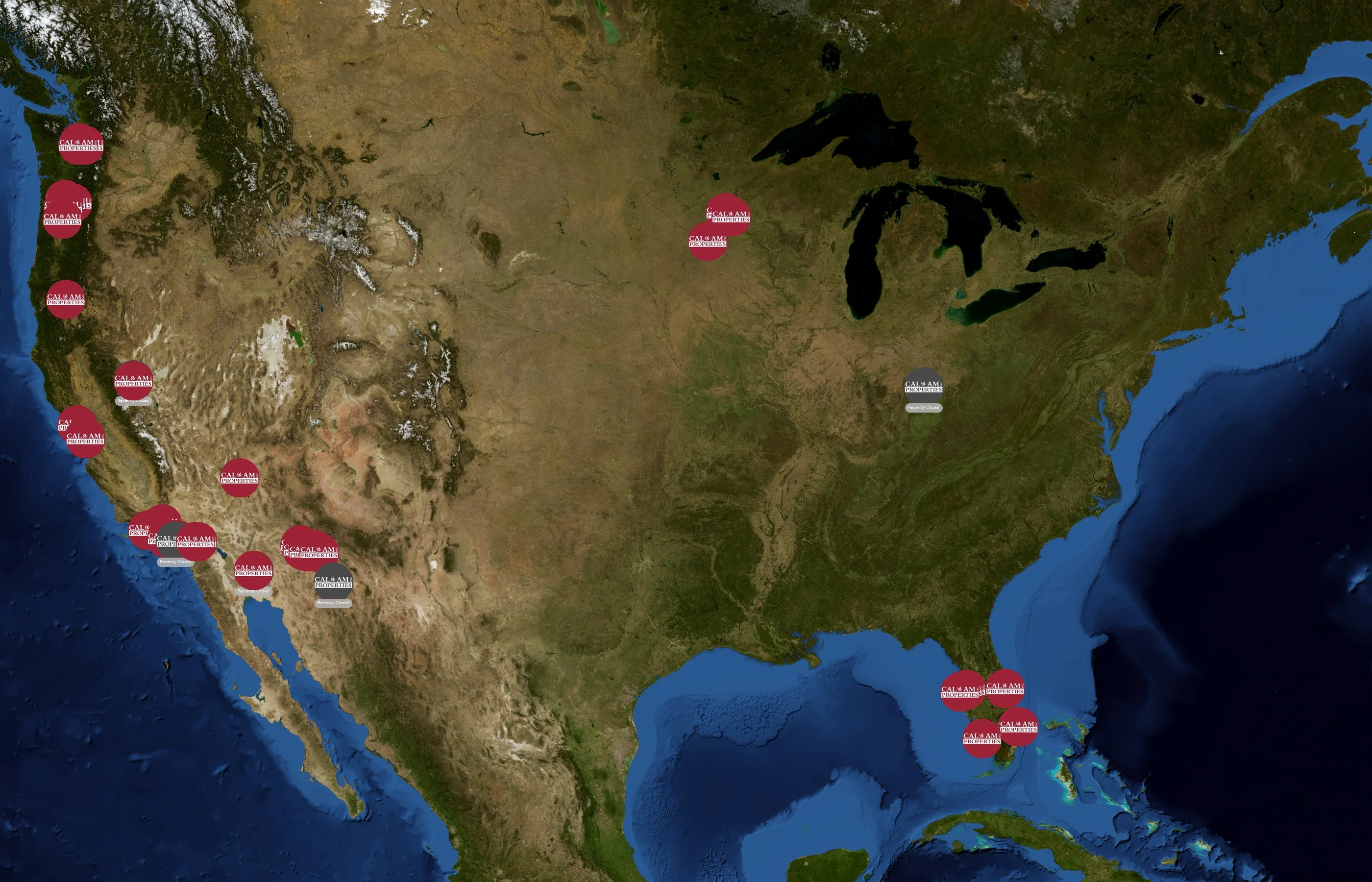 Cal-Am Properties state distribution