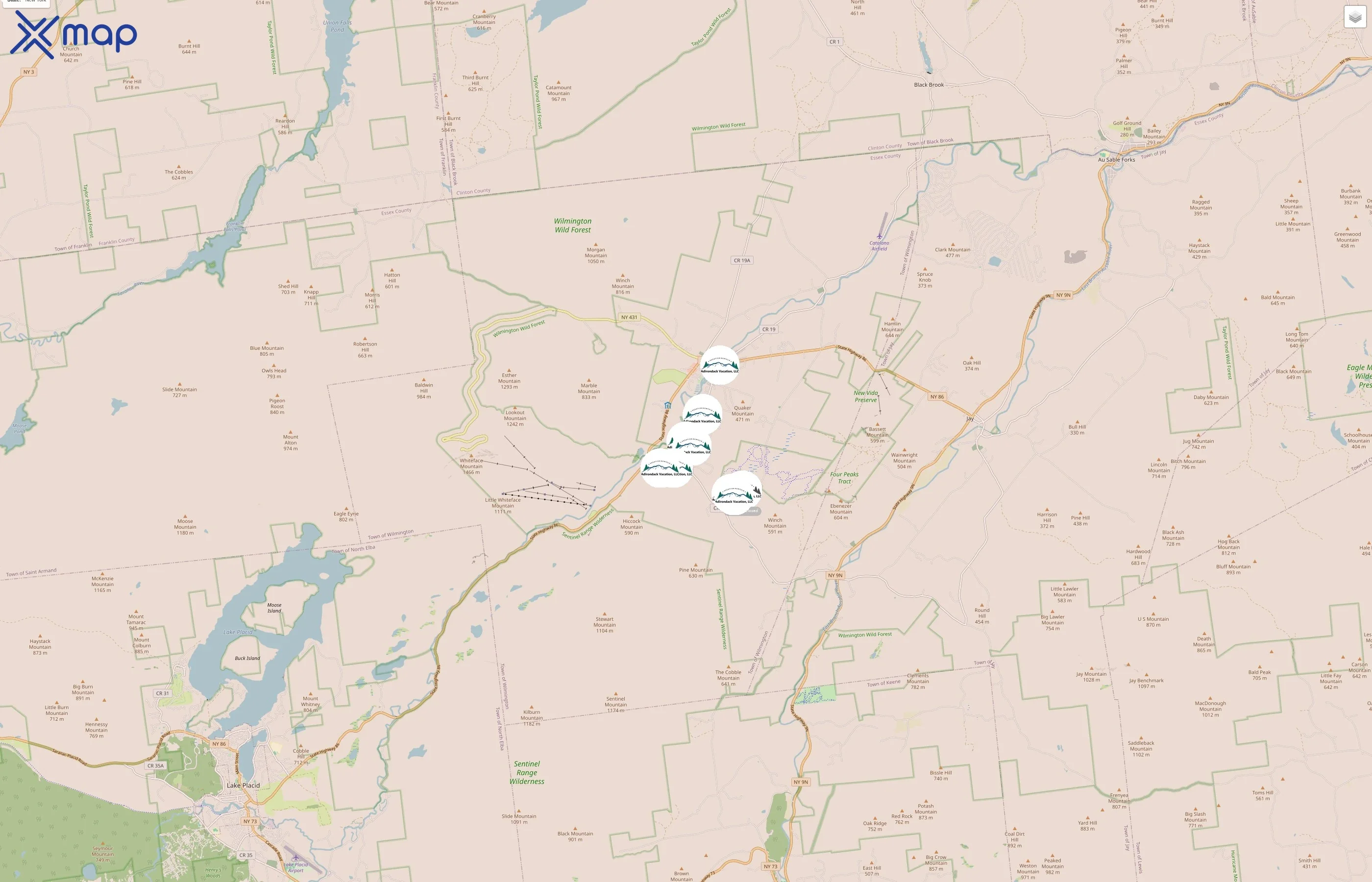Adirondack Vacation traffic data