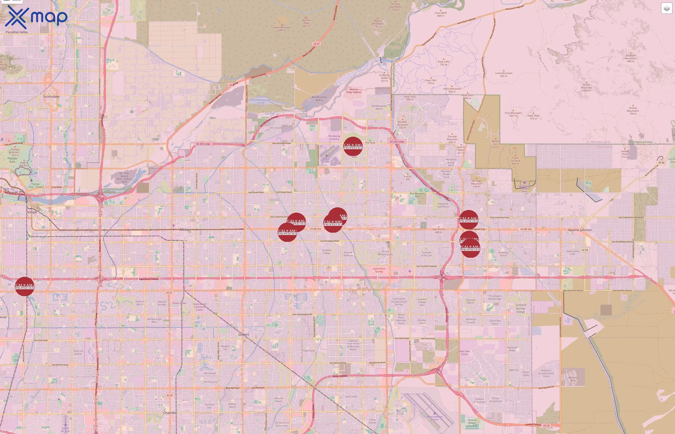 Cal-Am Properties traffic data