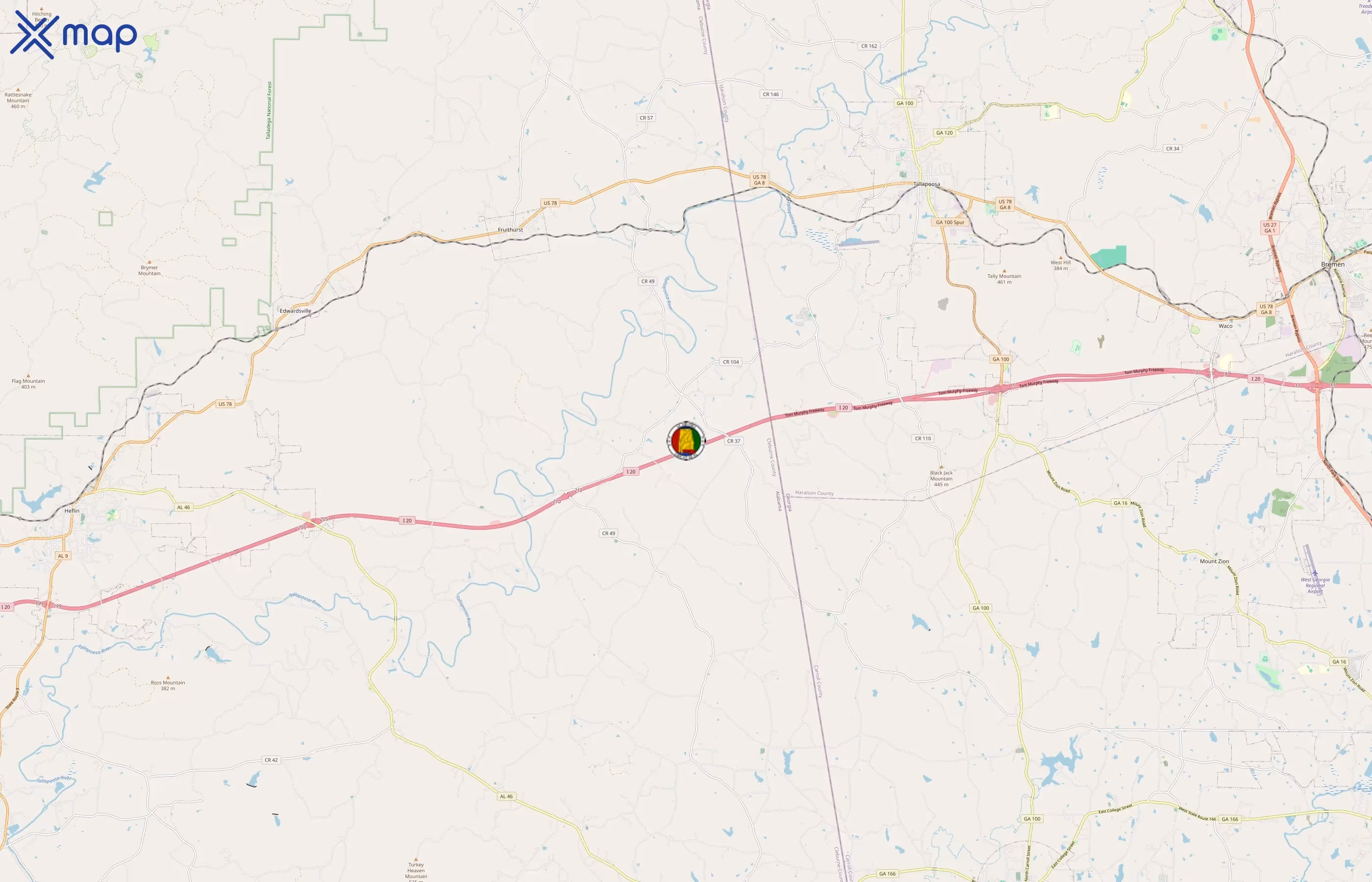 Alabama Tourism Department area coverage