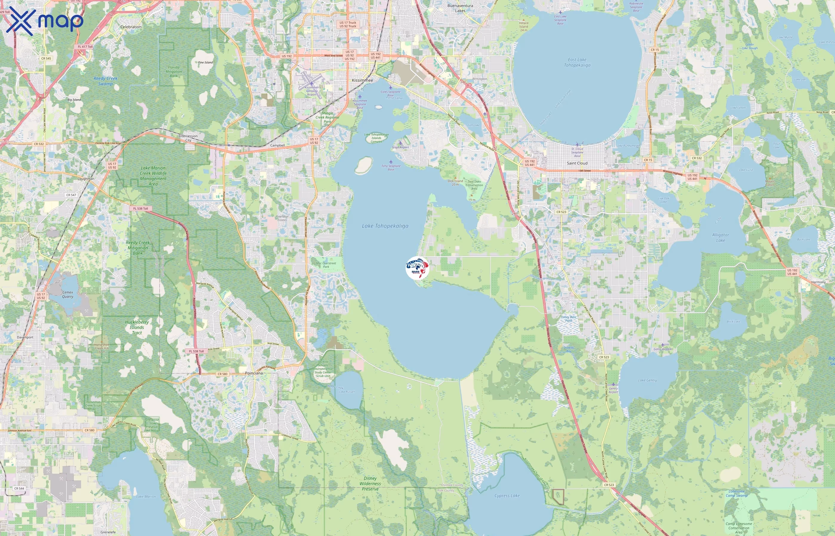 Bass Online area coverage
