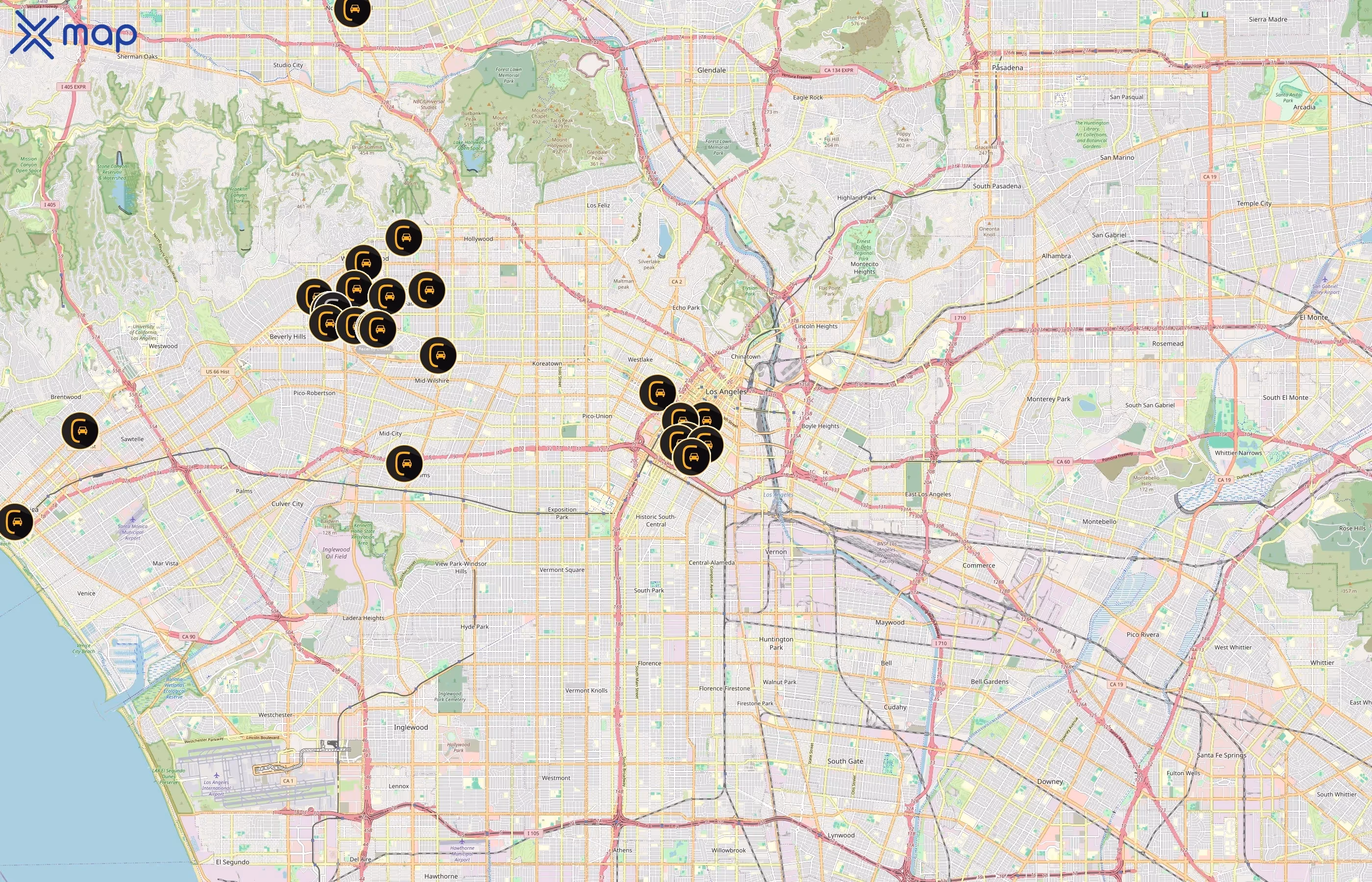 Curbstand area coverage